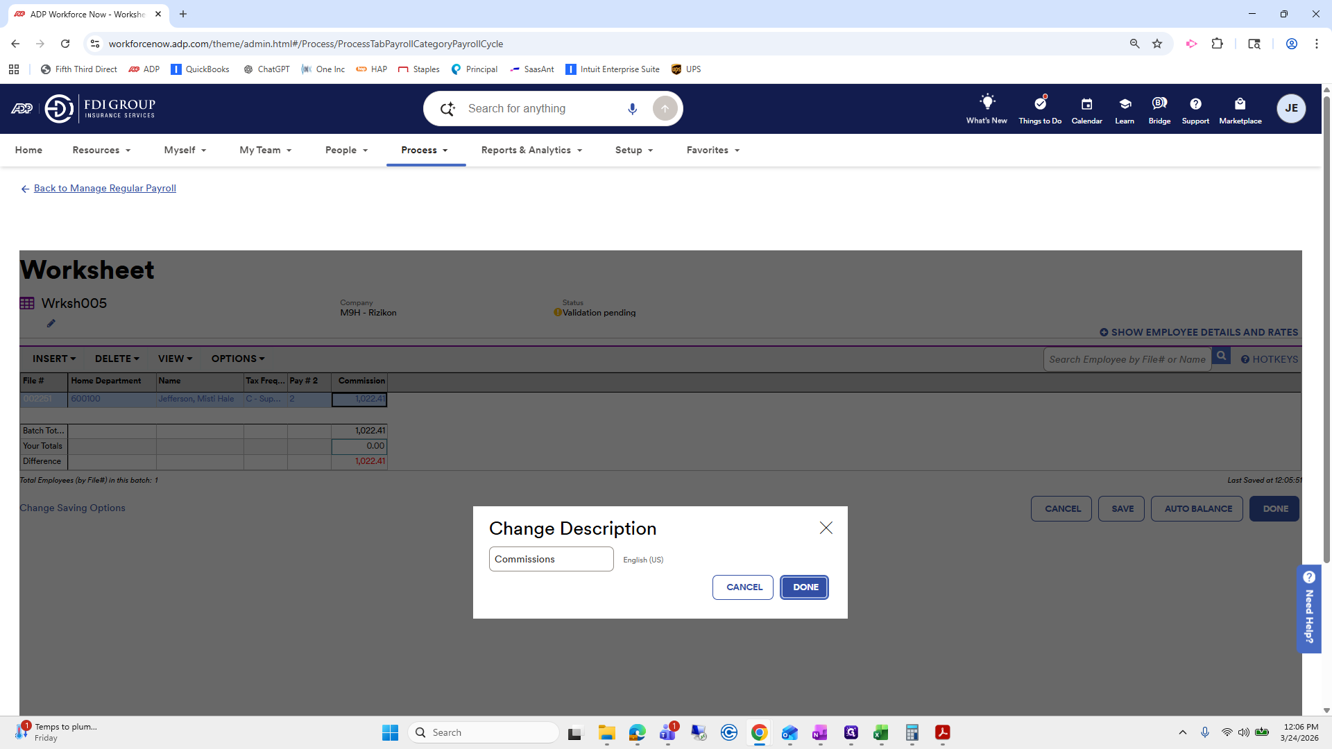 Step #286: Click on "DONE"
