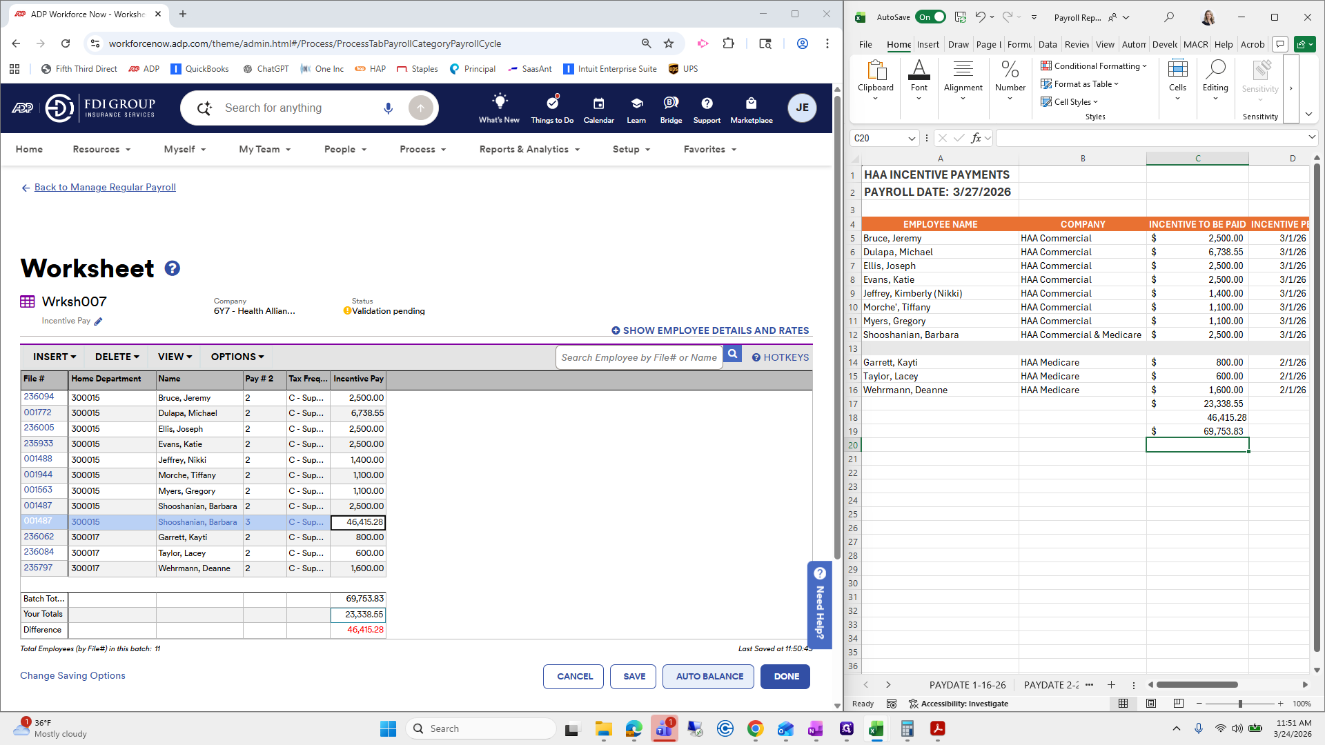 Step #191: Click on "AUTO BALANCE"