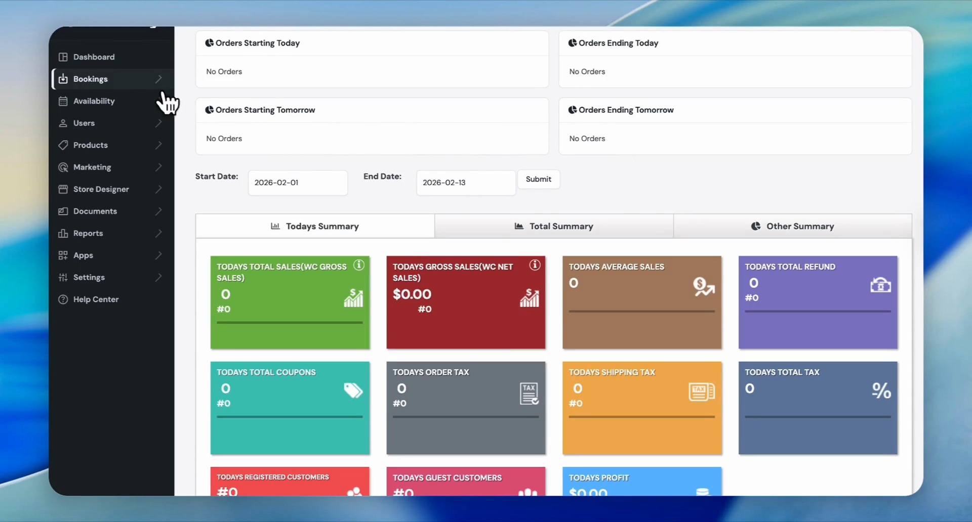 Step #1: Click on Bookings