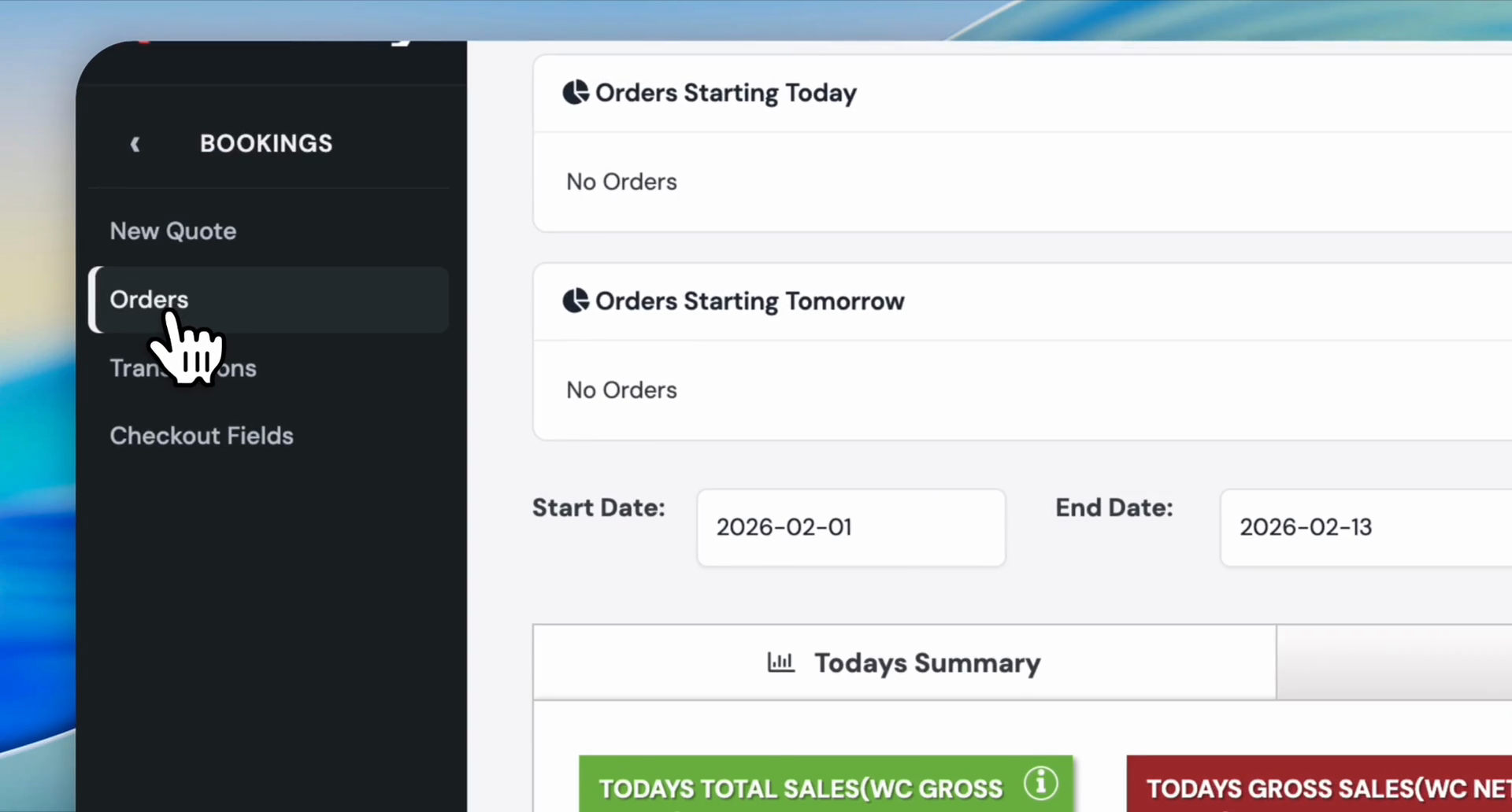 Step #2: Click on Orders