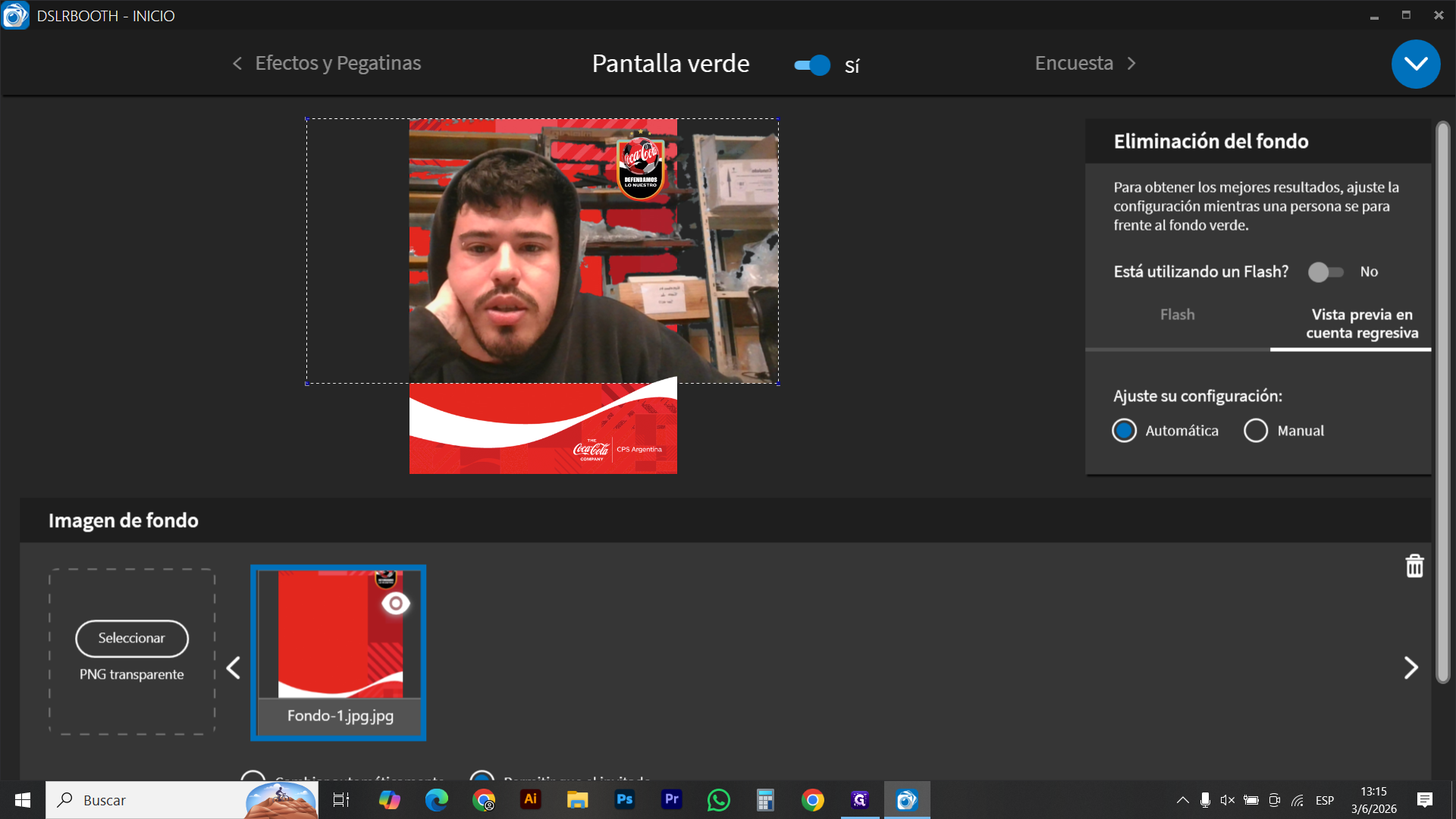Step #6: En el apartado de Imagen de fondo, haz clic en el botón Seleccionar.