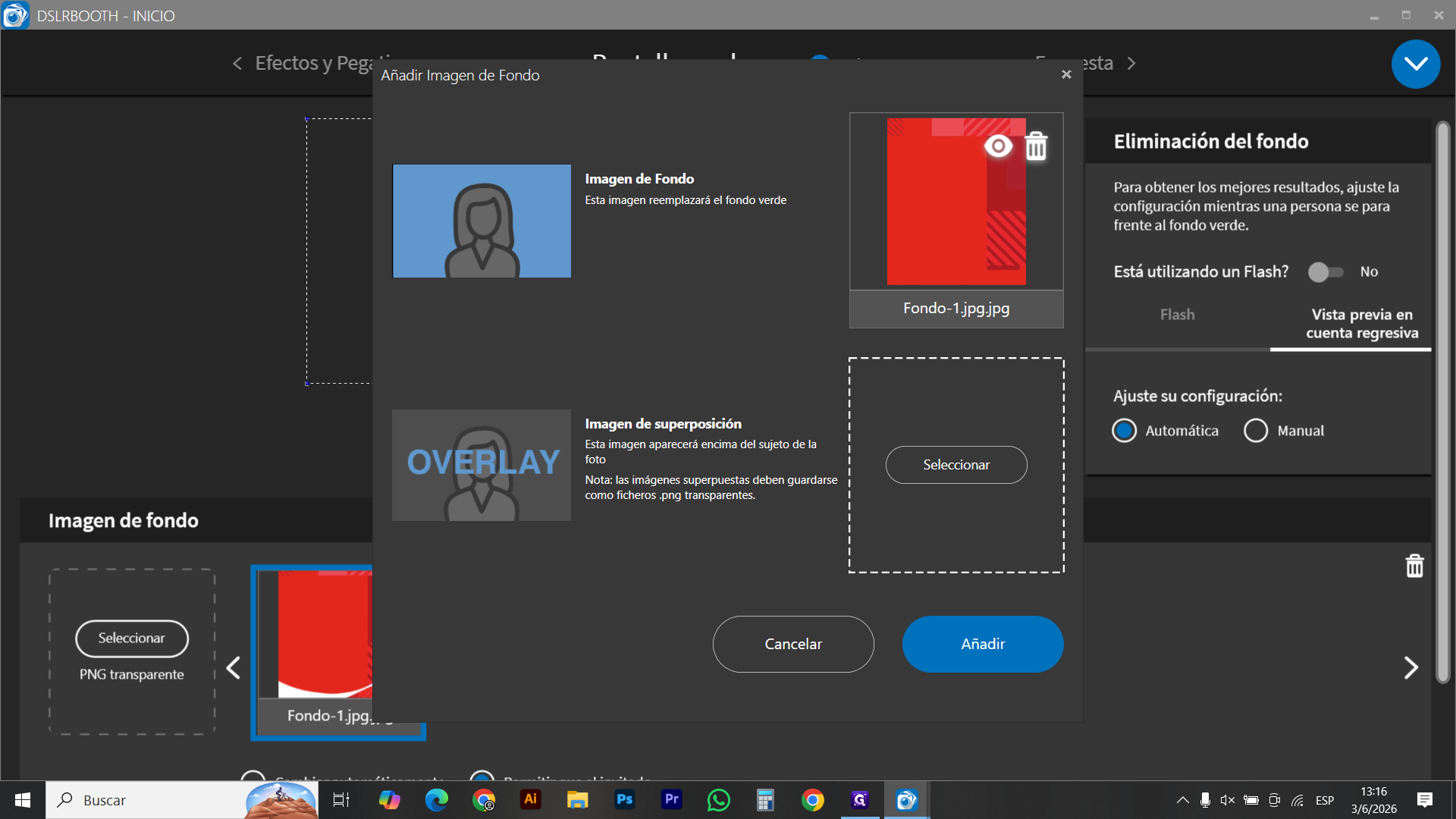 Step #10: Ahora, dirígete a la sección de Overlay y haz clic nuevamente en Seleccionar.