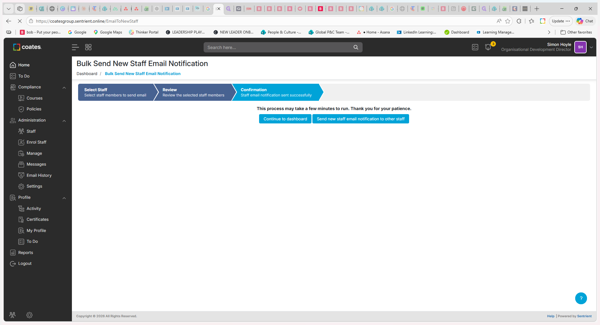 Step #8: Return to the dashboard by clicking Home.