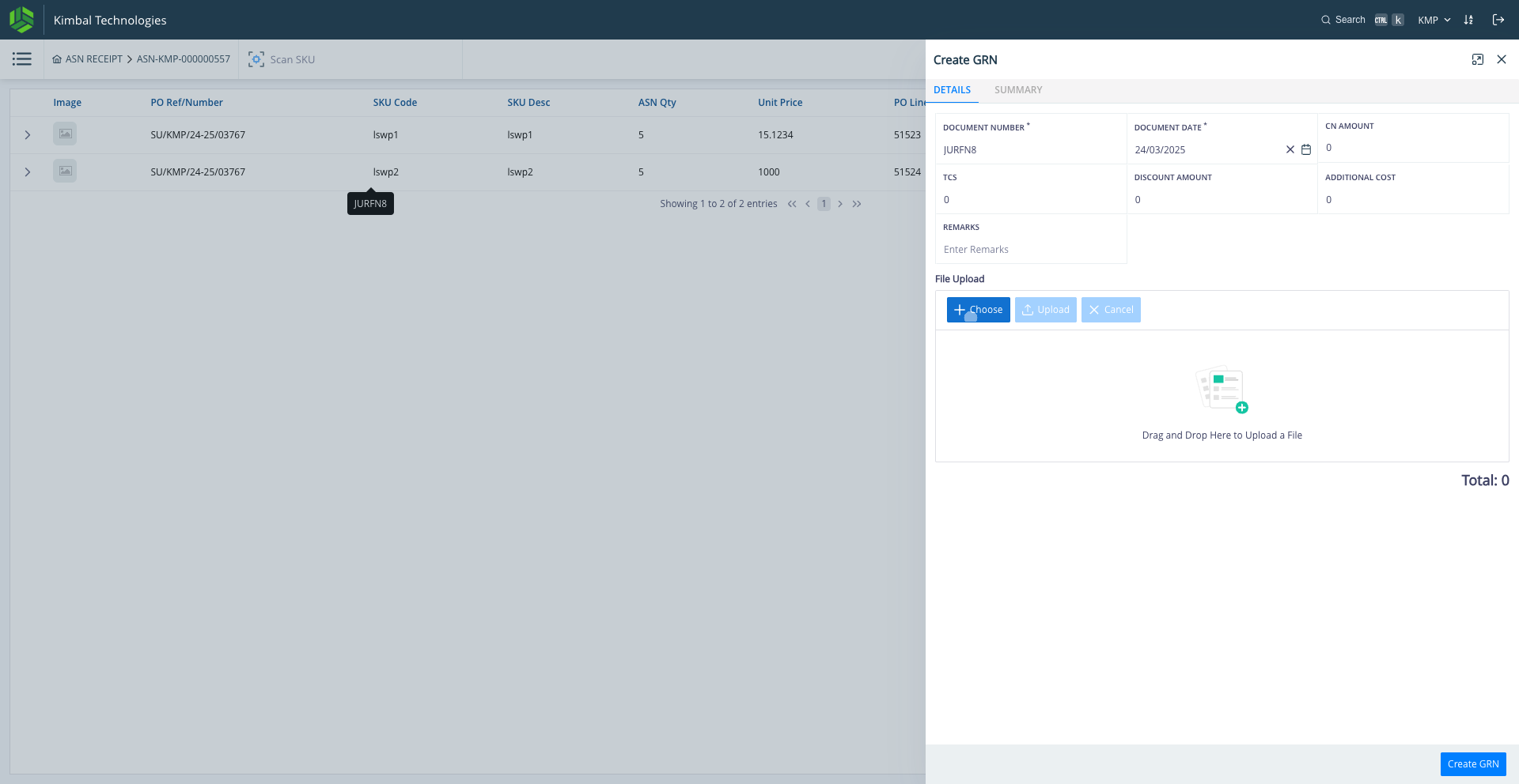 Step #32: Click on "+ Choose" to upload a copy of vendor's invoice