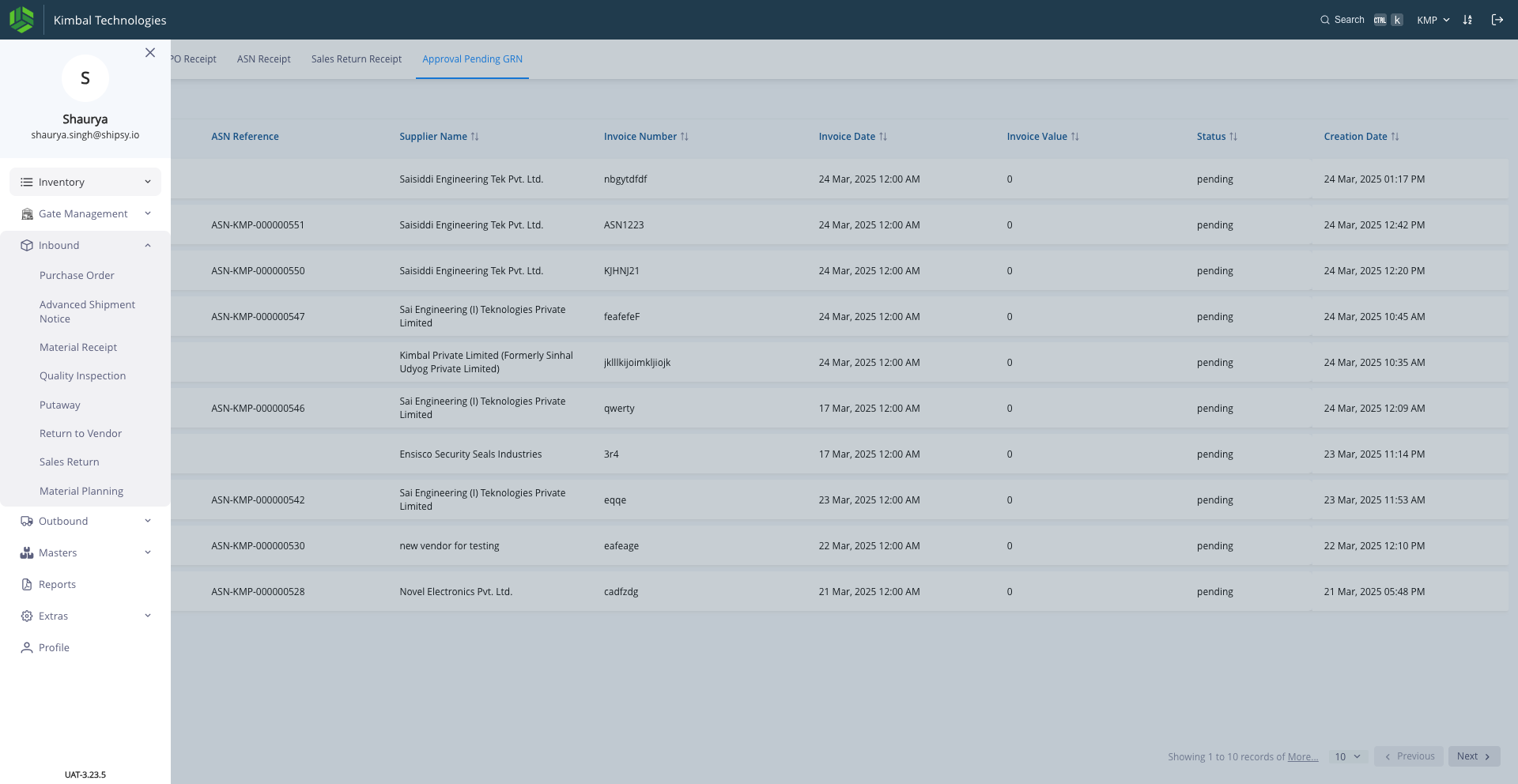 Step #48: Stock can be checked from the Inventory > Summary menu