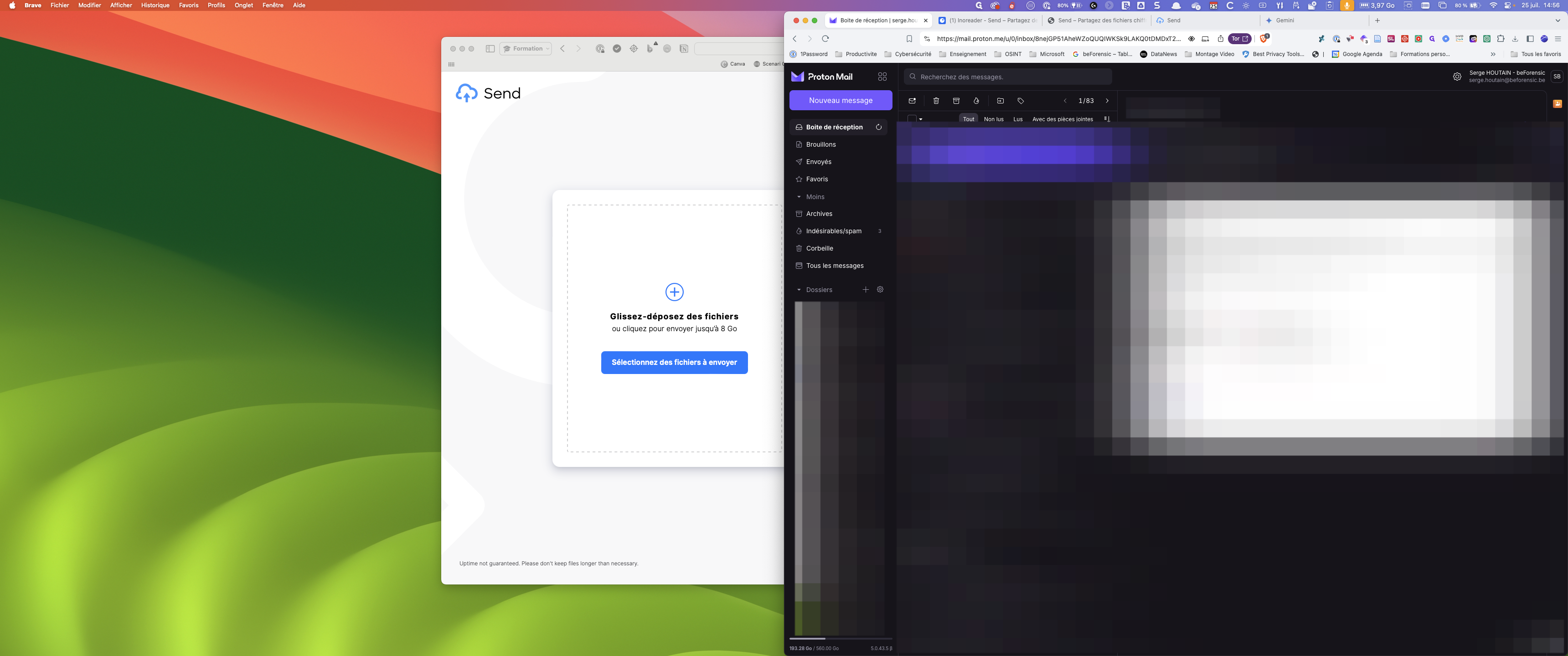 Step #9: Ouvrez votre client mail et cliquez sur "Nouveau message".