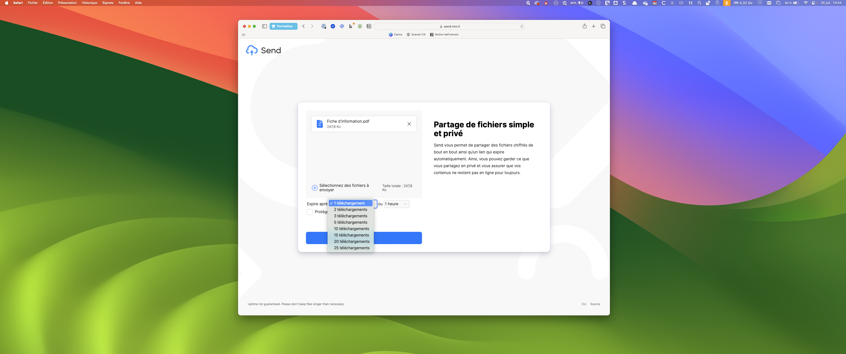 Step #4: Cliquez sur "1 téléchargement"
