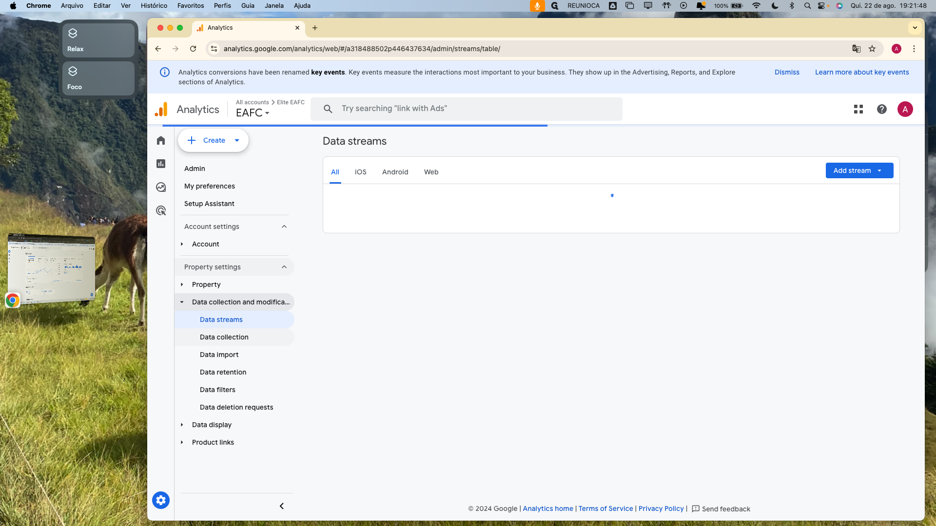 Step #16: Click on "Data collection"