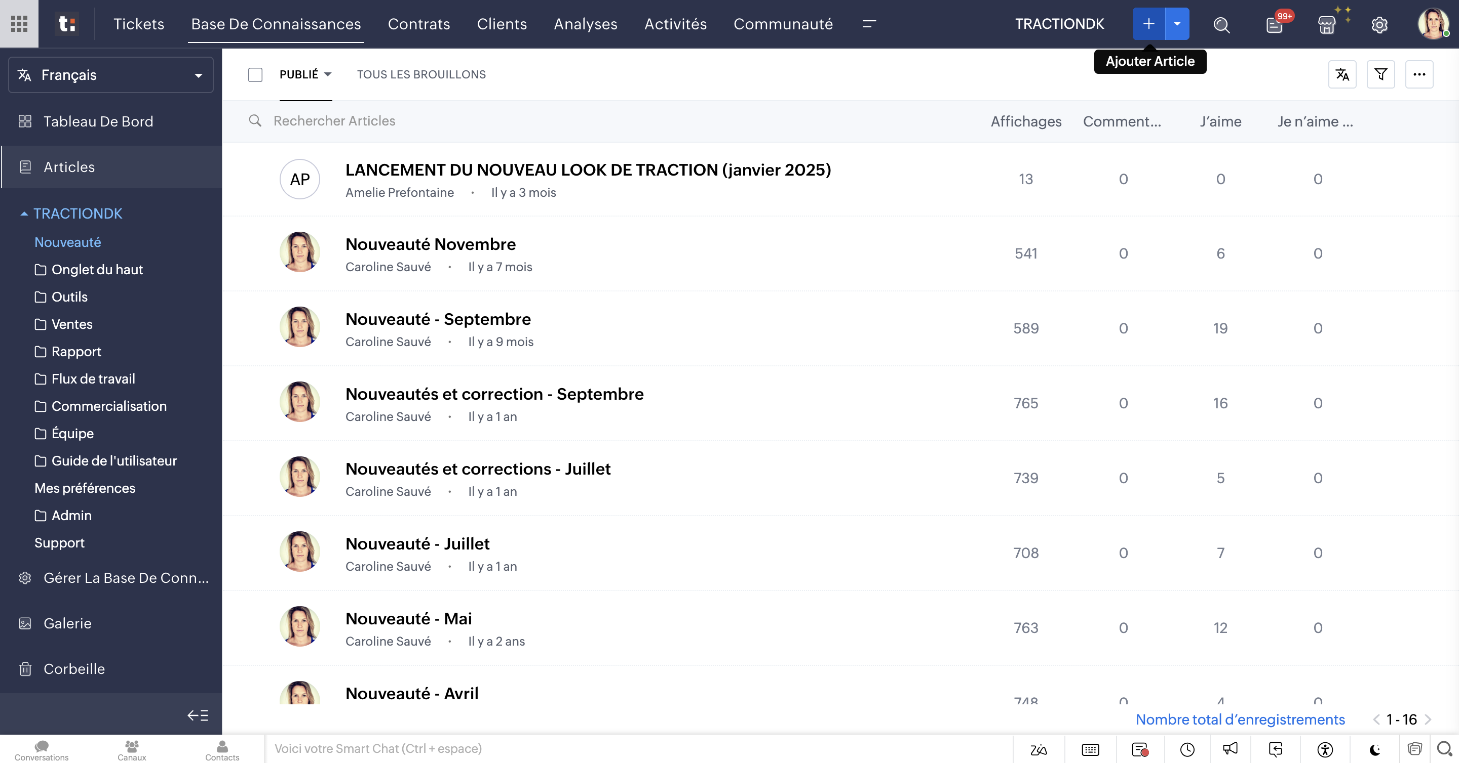 Step #2: Cliquez sur "+" pour ajouter un article