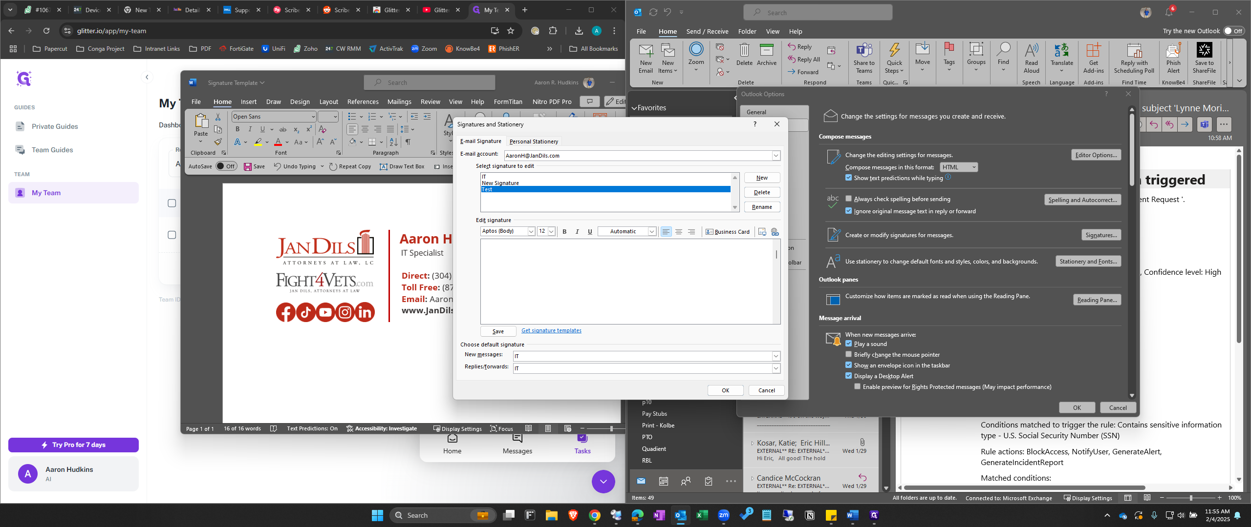 Step #10: Click in the empty box below and Paste (Ctrl+V) your signature into the box.