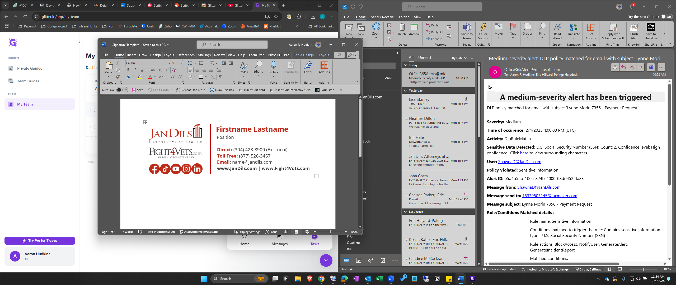 Step #1: Open The Template Document and Update with your information.