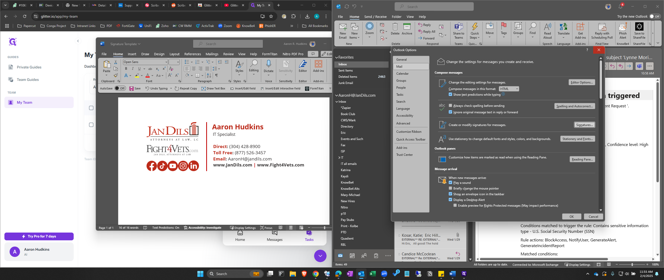 Step #14: Close out of the Options Window