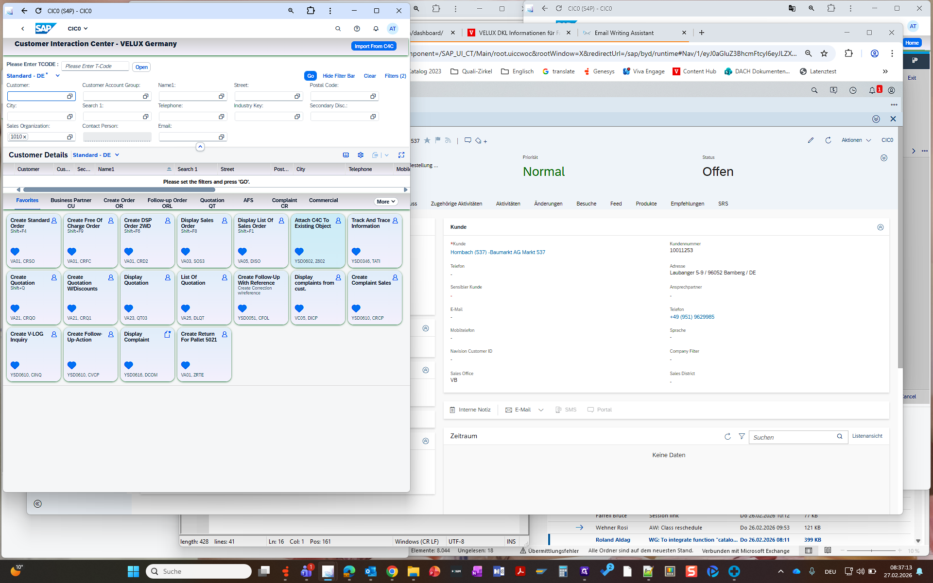 Step #17: Klicken Sie auf "Attach C4C To Existing Object"