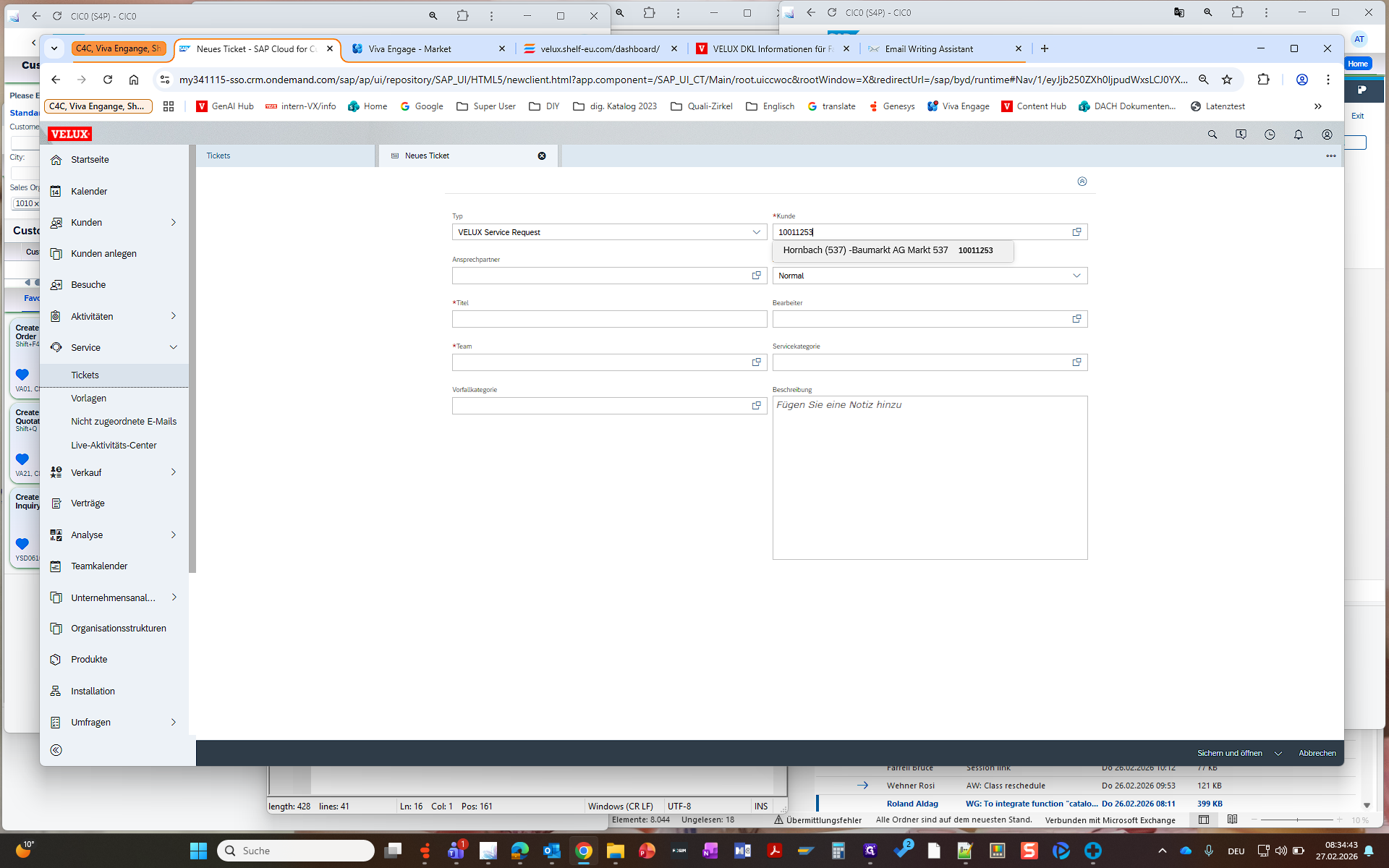 Step #4: Kundennummer einfügen