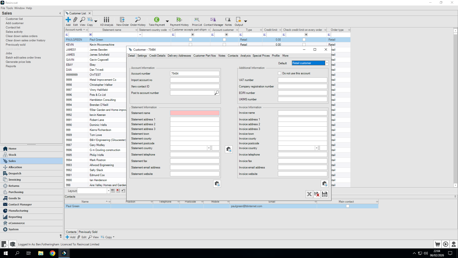 Step #6: Enter 'Statement' details
