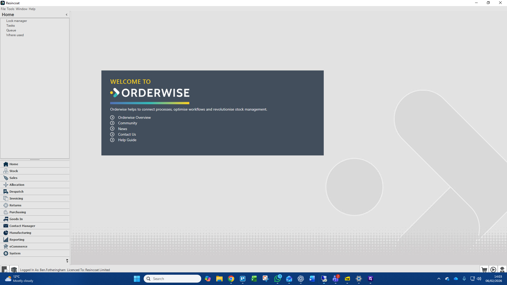 Step #1: Click on "Sales"