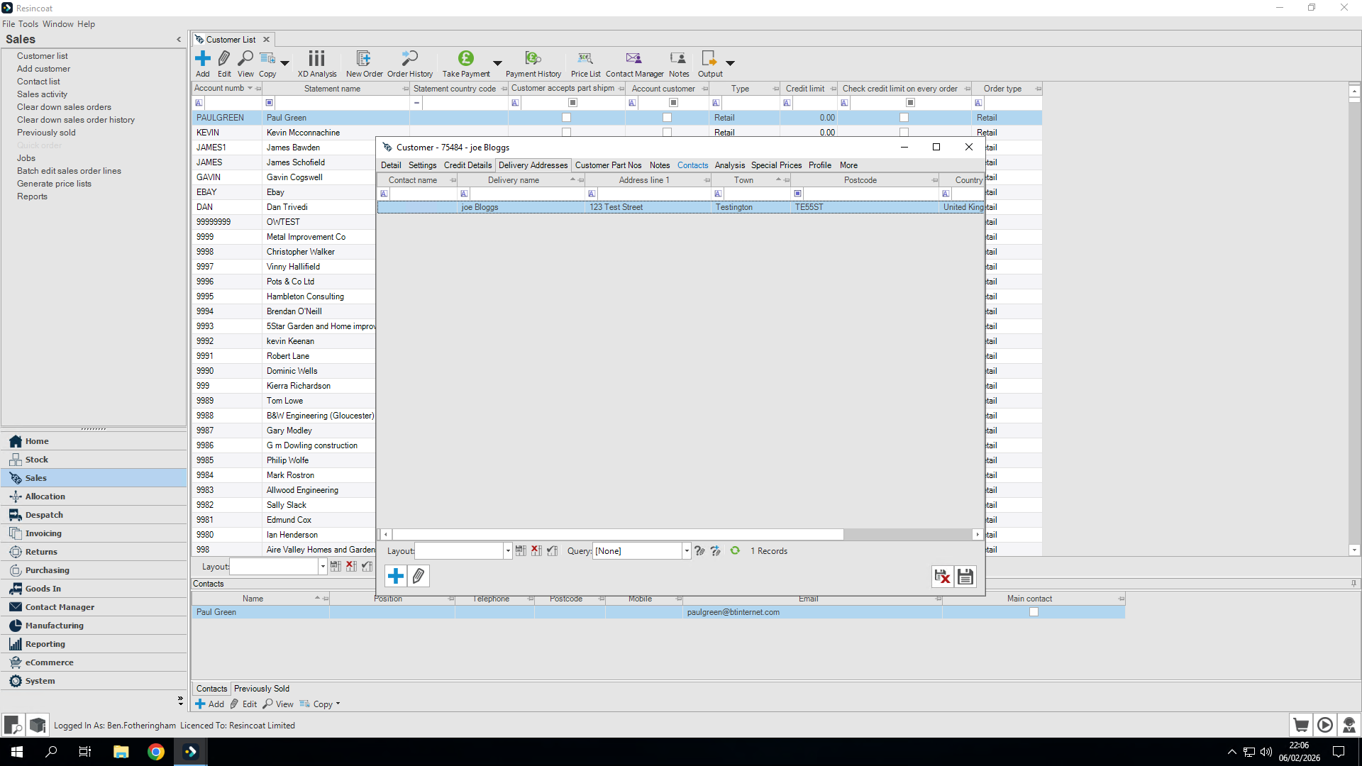 Step #16: Click on "Contacts"