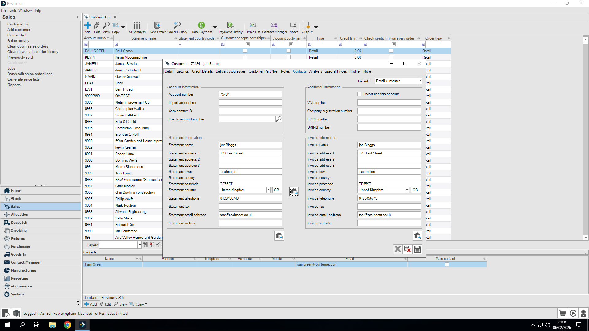 Step #13: Click on "Delivery address"