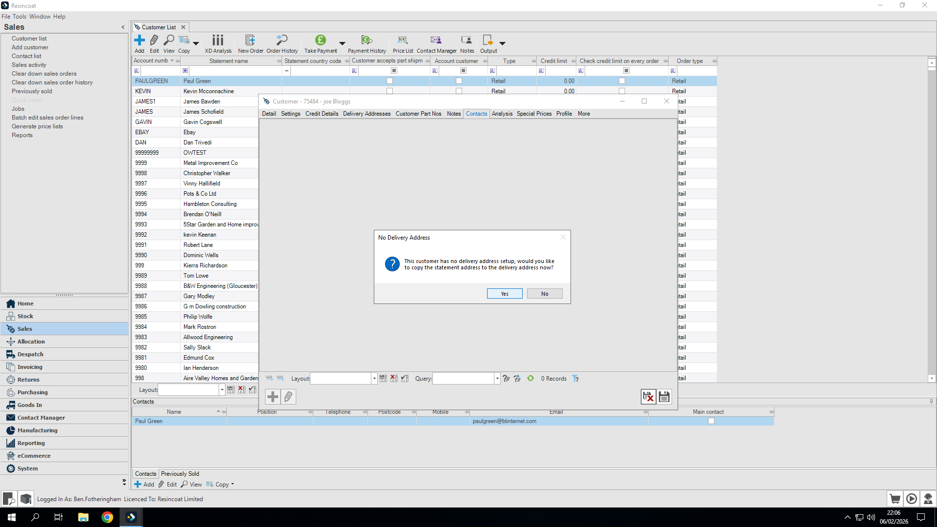Step #14: Click on "Yes" if we are using the same details already entered.