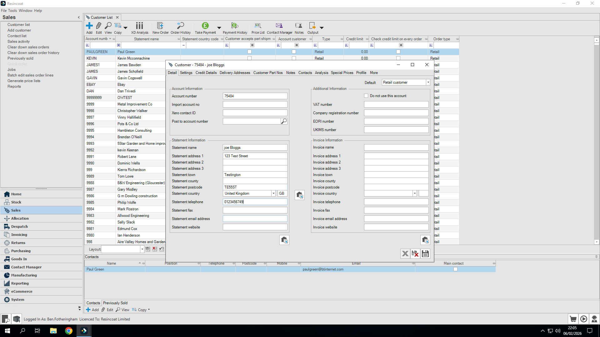 Step #10: And a valid Email address (used for automated emails and tracking)