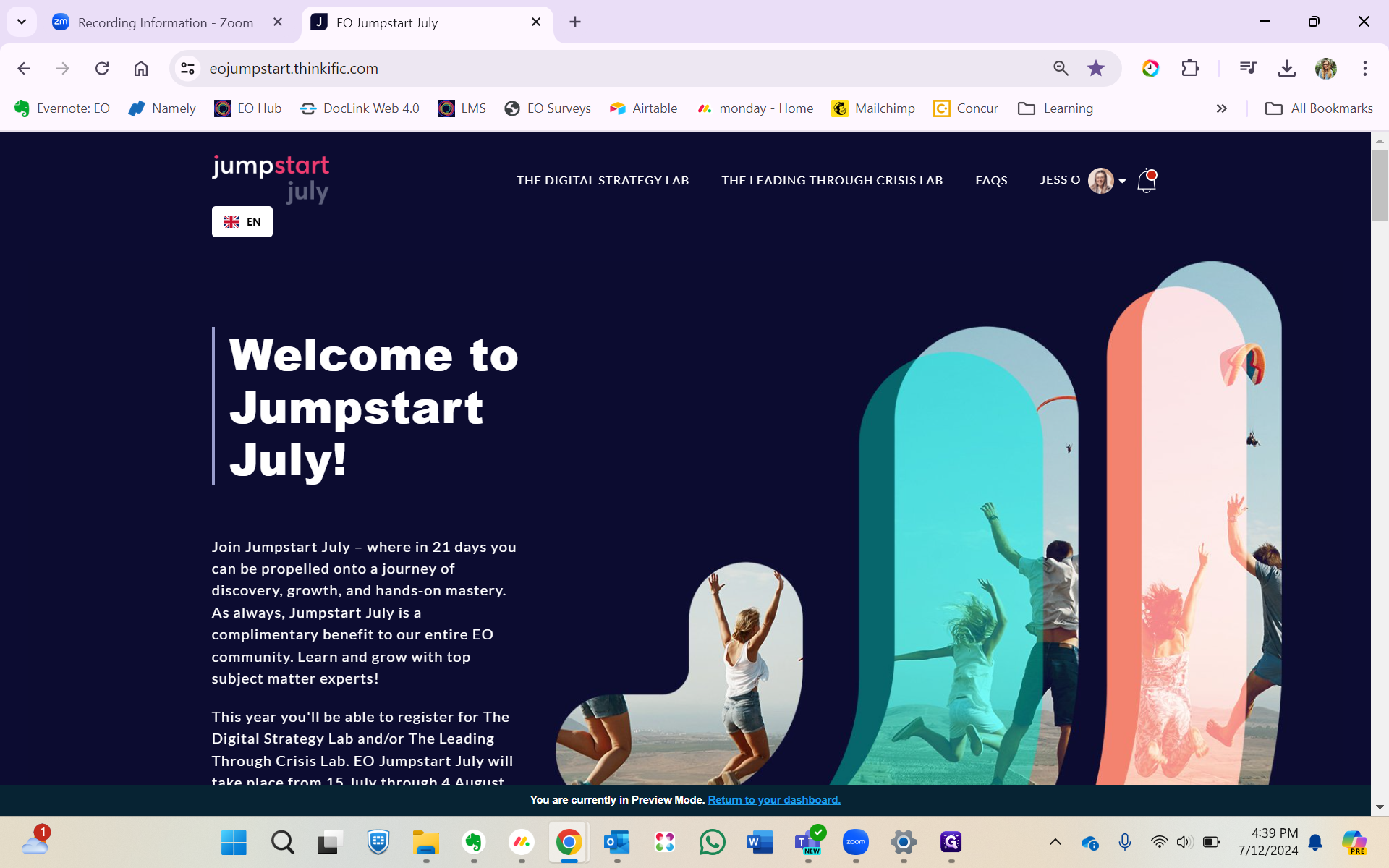Step #1: Click on your profile icon