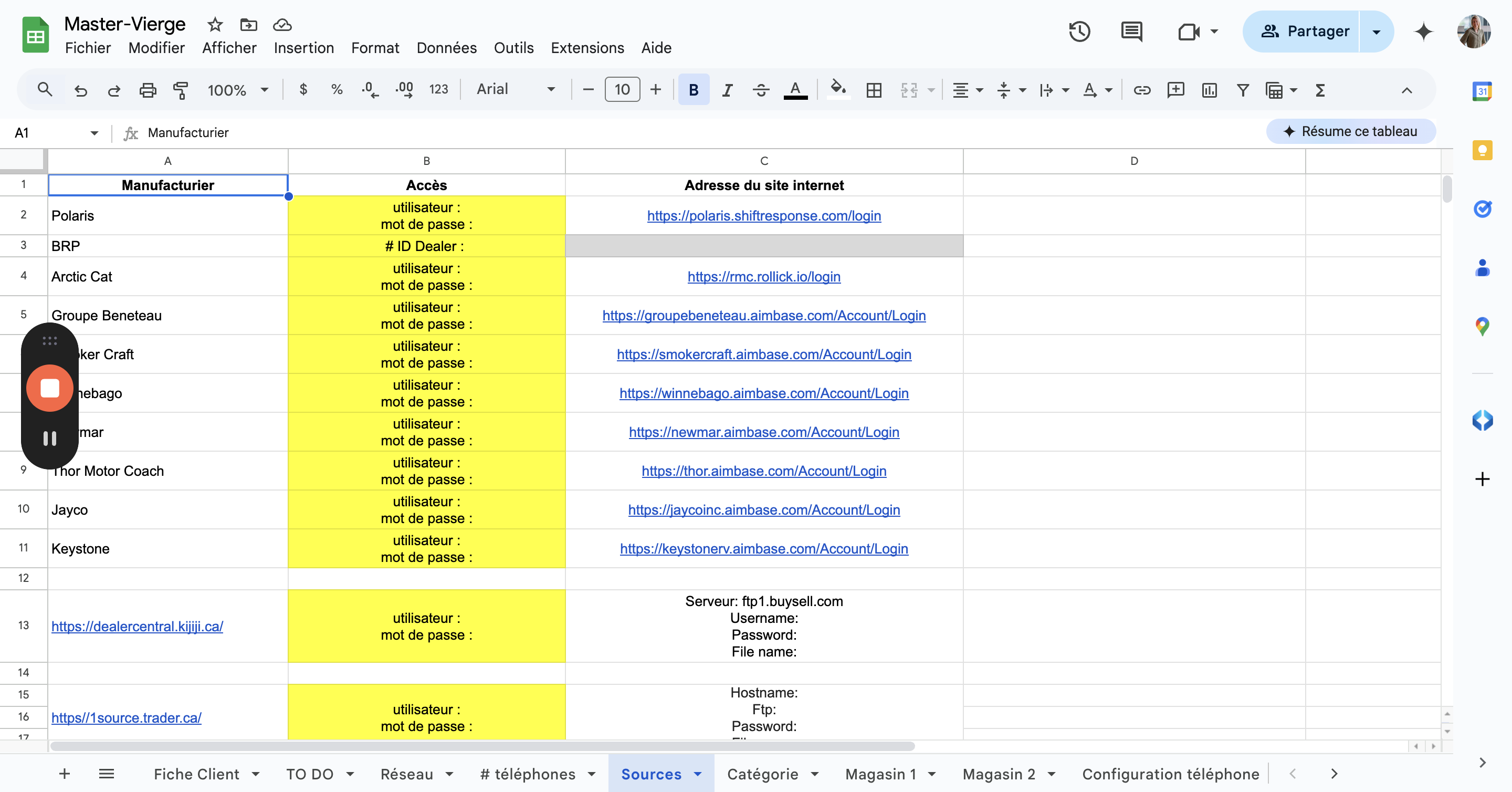Step #10: Cliquez sur "Sources"