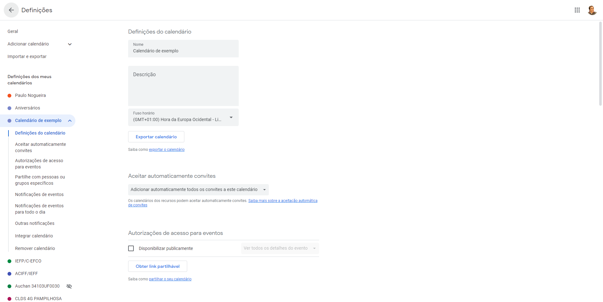 Step #10: Cliquem em "← Definições"