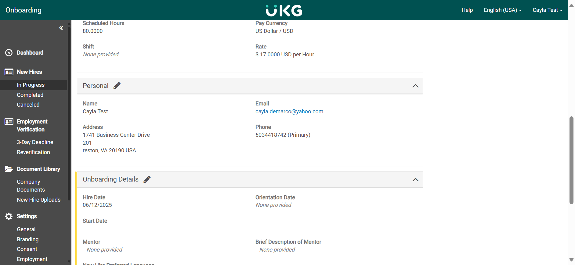 Step #17: Now click the pencil icon to edit the Personal Information section, if needed.
