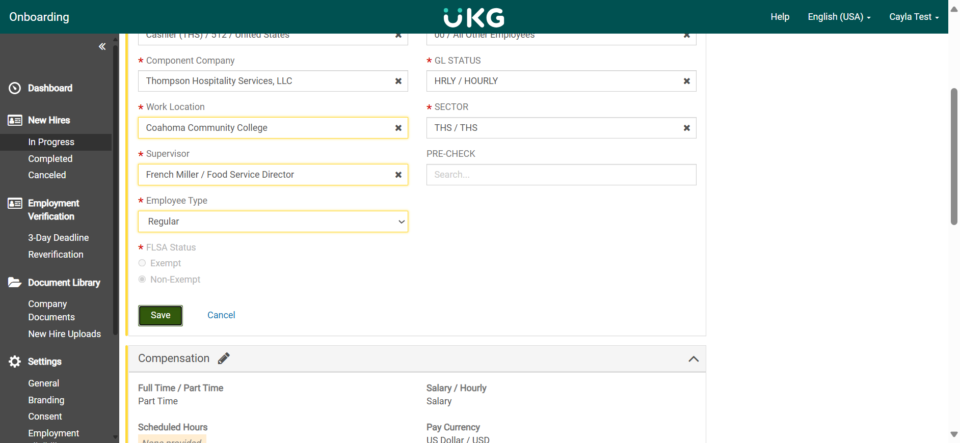 Step #14: Once all required fields are complete, click save.