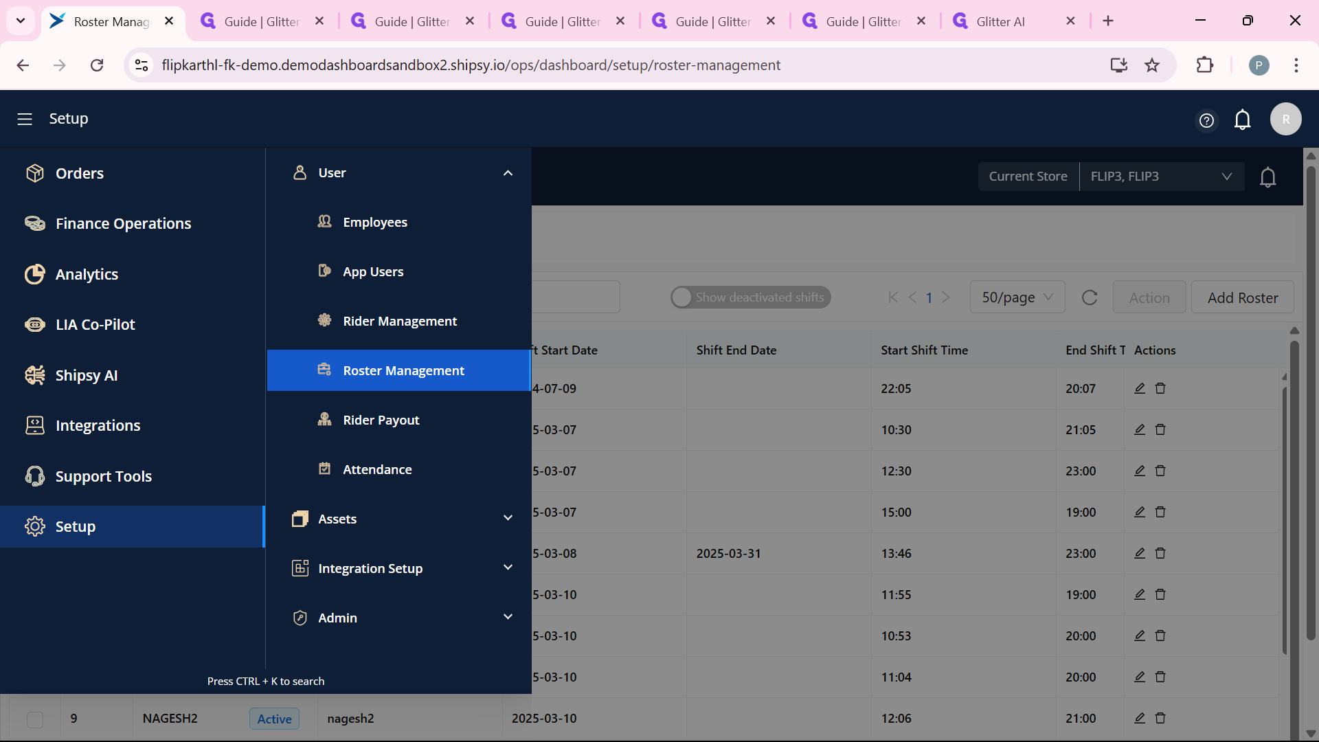 Step #1: Open menu on the top left corner click on "Setup".