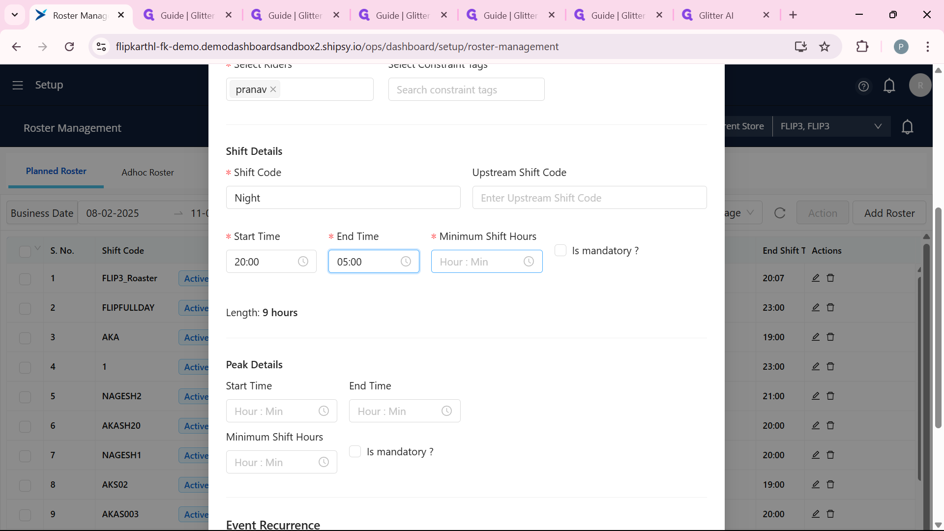 Step #16: we can define Minimum Shift Hours of the shift by using Minimum Shift Hours