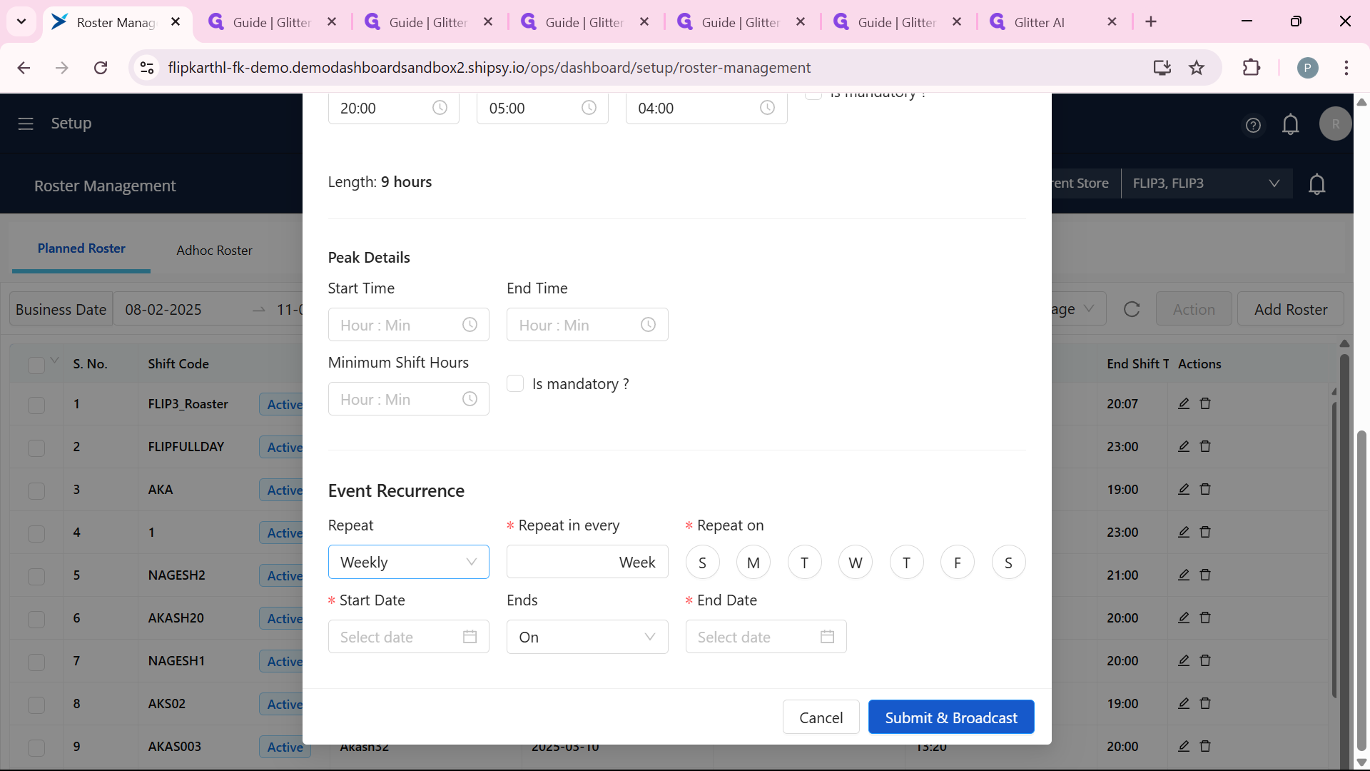Step #19: To Reoccur the event choose the options "weekly" or "daily"