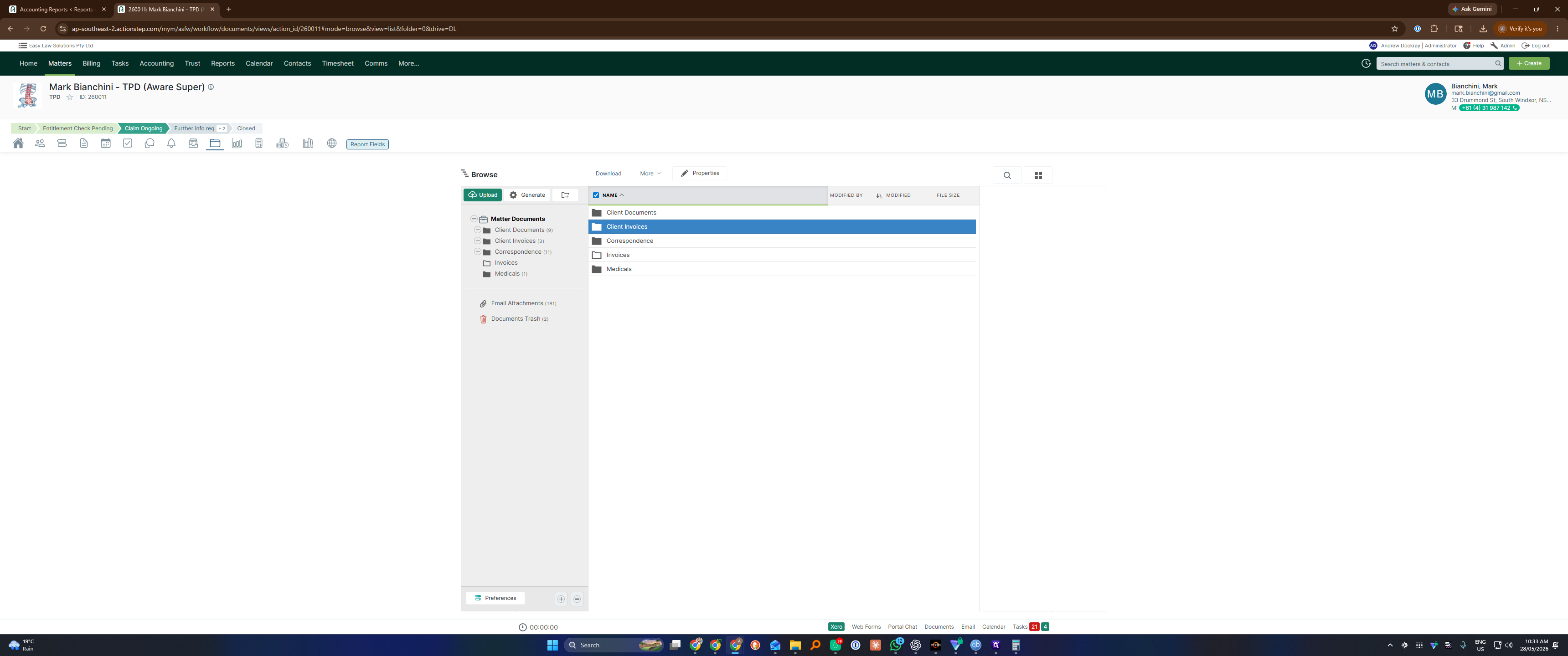 Step #11: Navigate into your documents folder and double-click Client Invoices.