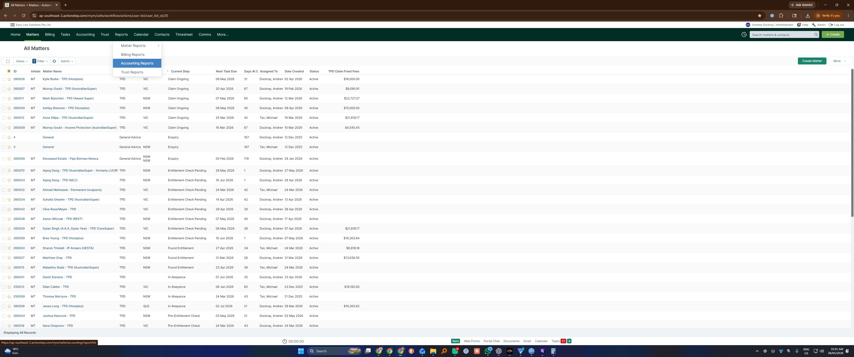 Step #1: Navigate to the Reports tab and click Accounting Reports.