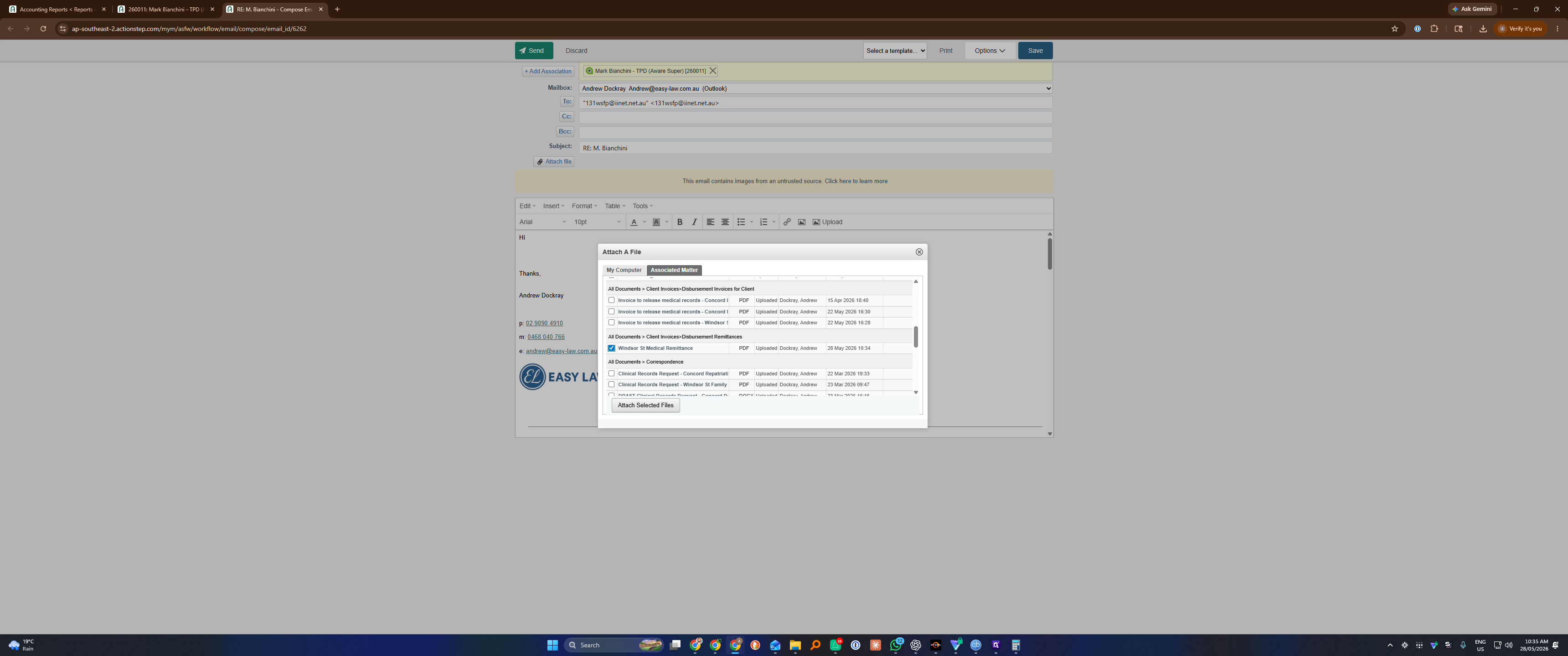 Step #25: Click Attach Selected Files.