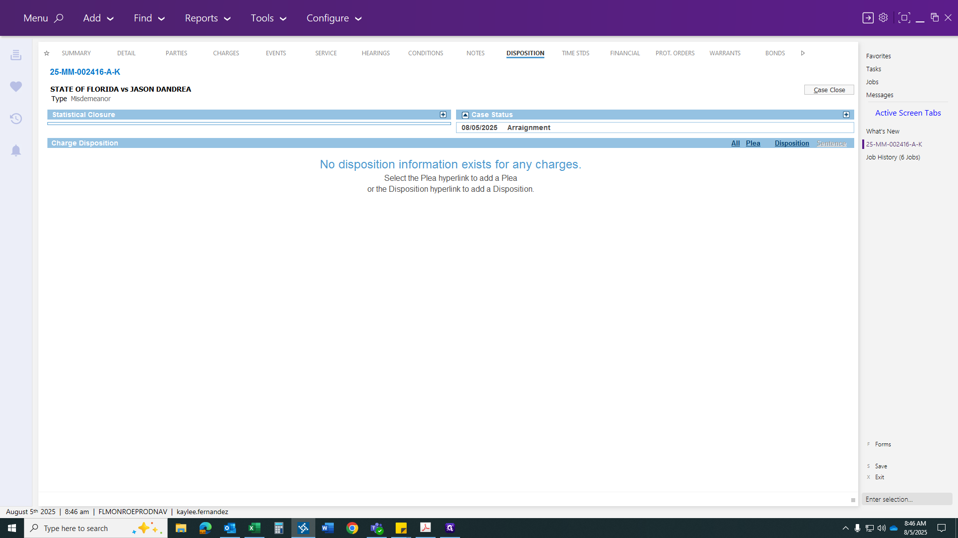 Step #47: Click on "EVENTS"
