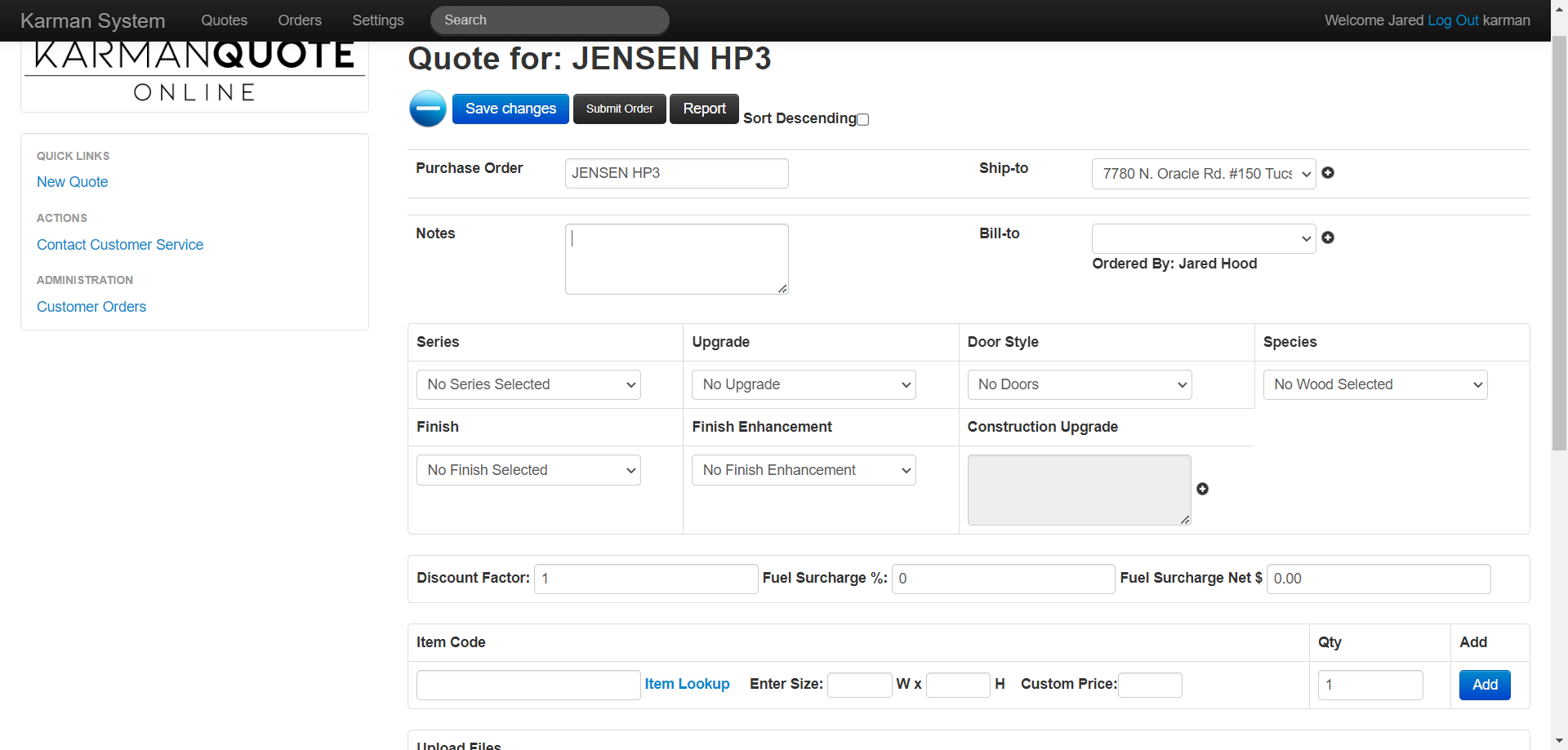 Step #8: Type "Rush Order" in the Notes section for Hot Part orders only, otherwise leave blank.