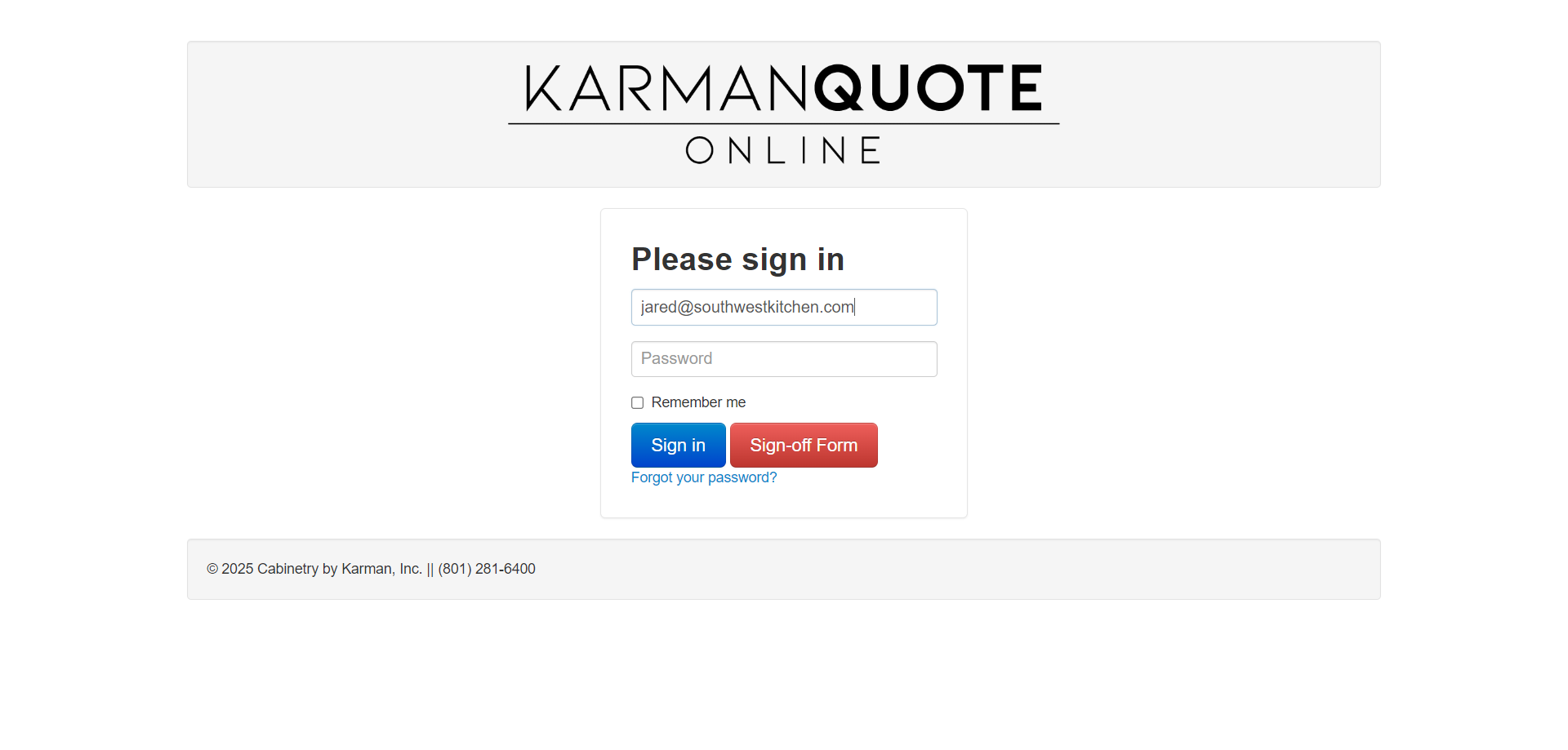 Step #2: Enter your credentials and click "Sign in"