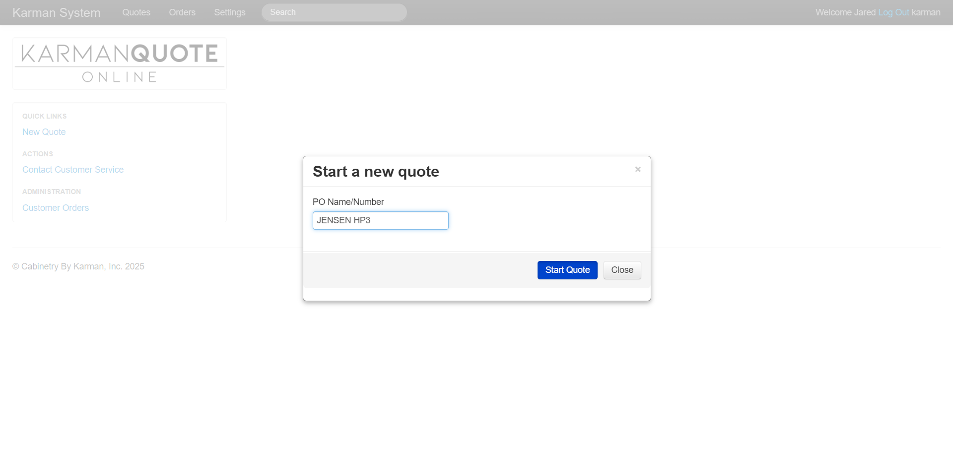 Step #5: Click "Start Quote"
