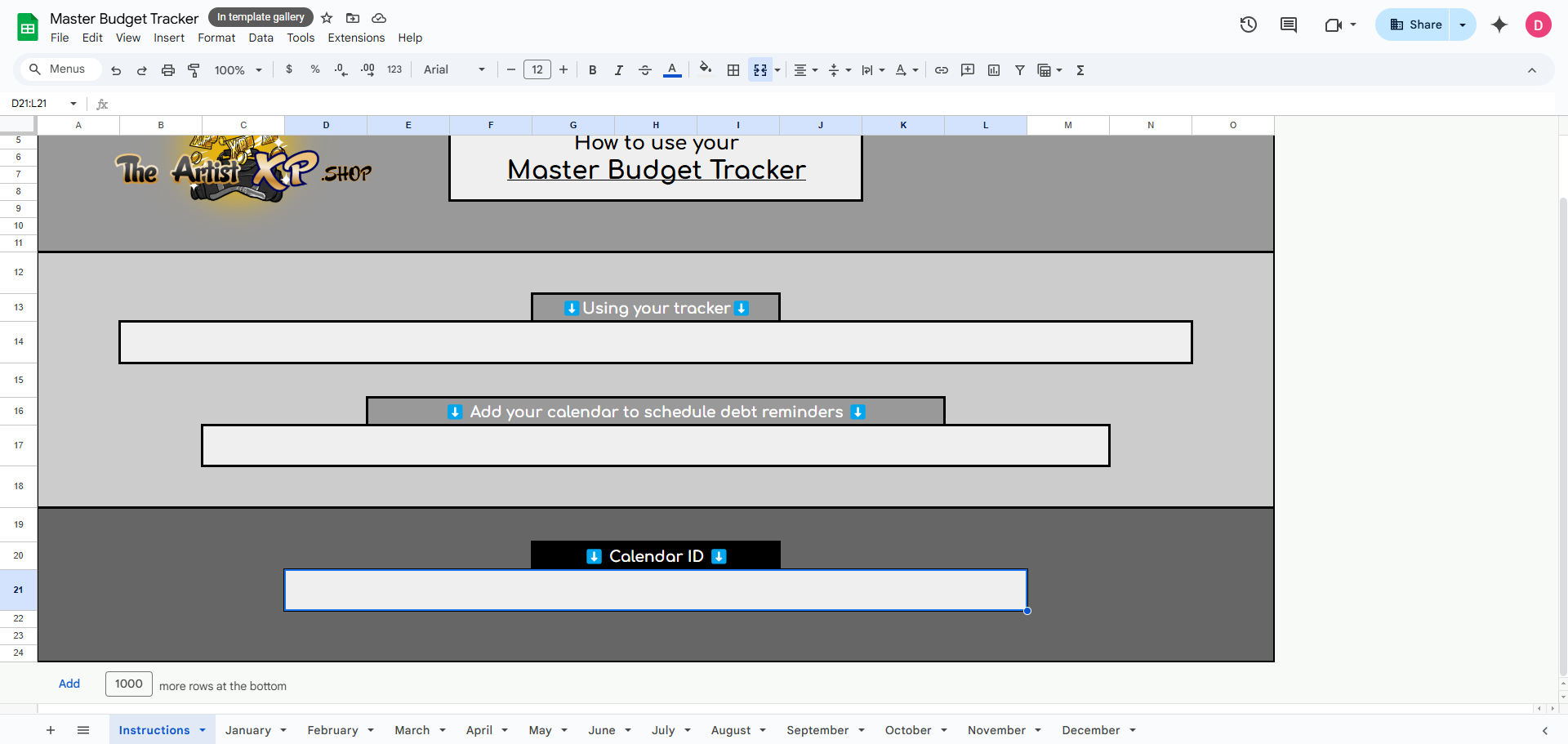 Step #10: Double click here and paste your calendar ID