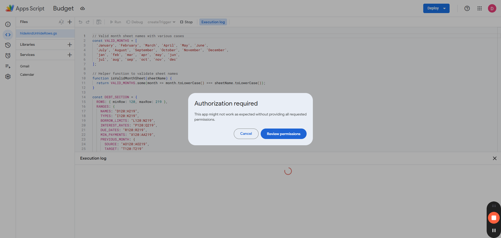 Step #14: Click on "Review permissions"