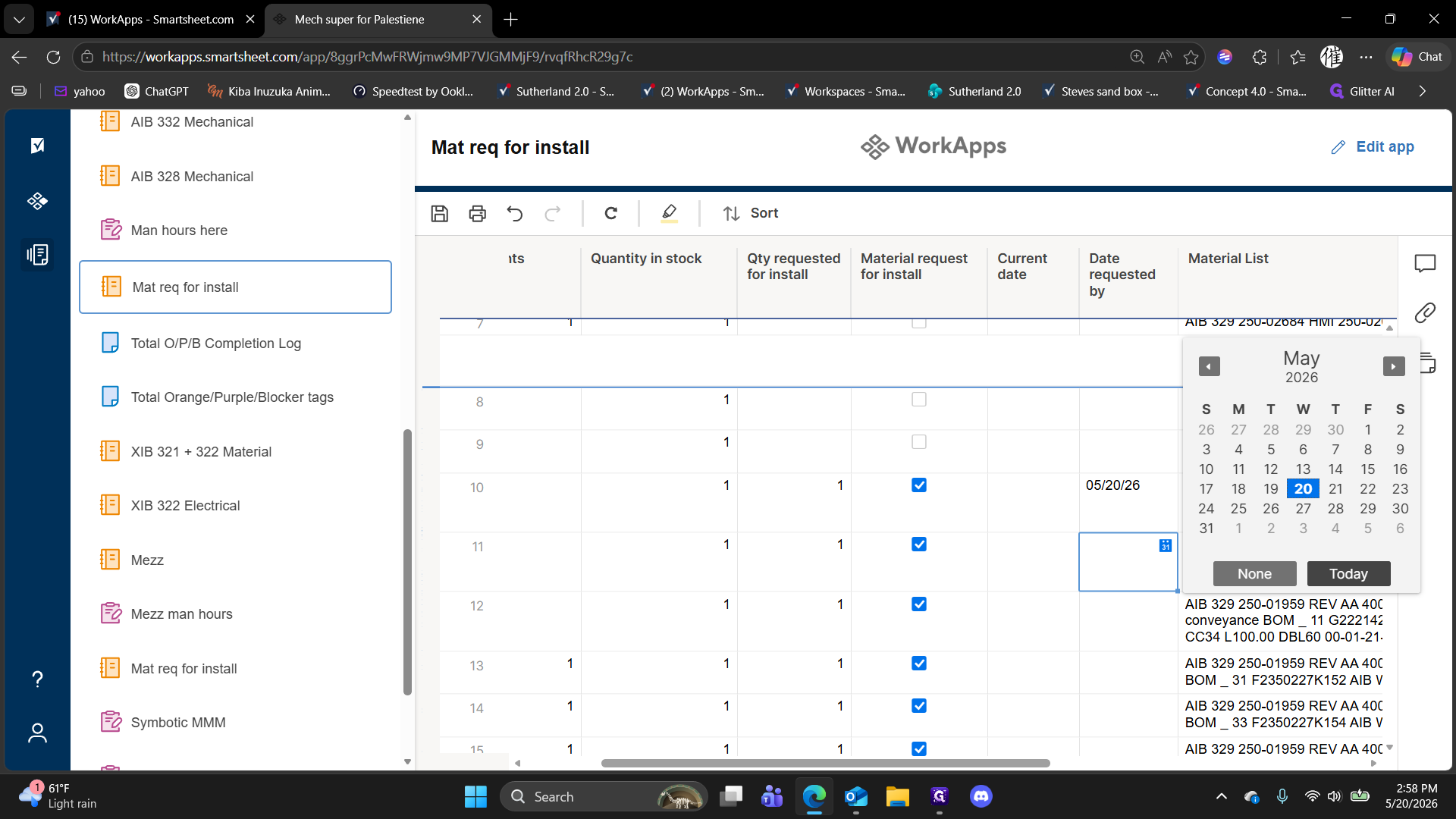 Step #10: Select Today from the calendar dropdown, or manually type the required date.