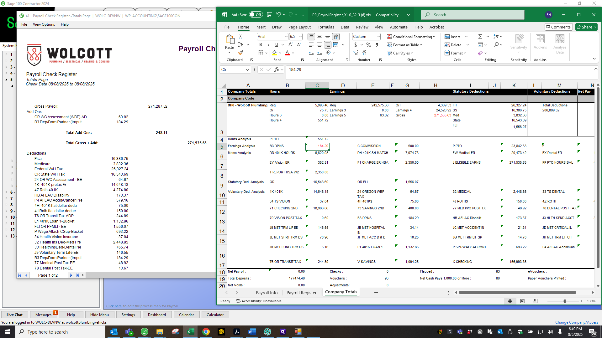 Step #45: Drag "PR_PayrollRegister_XH0_32-3"