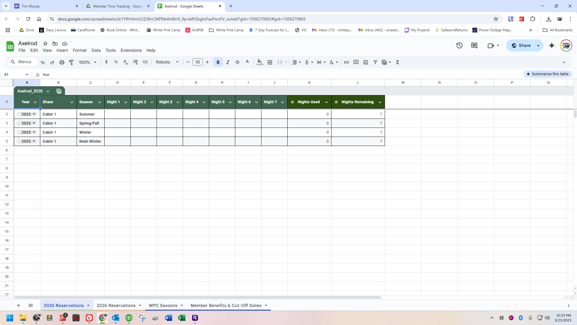 Step #19: So, you're mostly familiar with these already because I actually copy/pasted the ones from Excel that we've printed and used in the green binder for years. Then I just added a little to them. The idea, though, is unchanged.