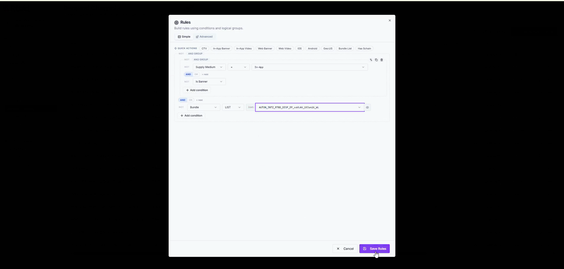 Step #20: Click Save Rules.
