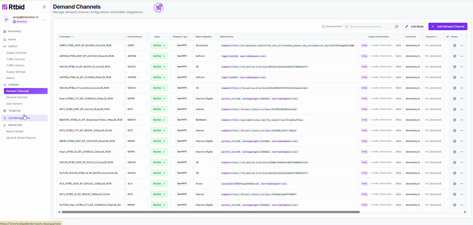 Step #11: Click Demand Channels from the navigation menu.