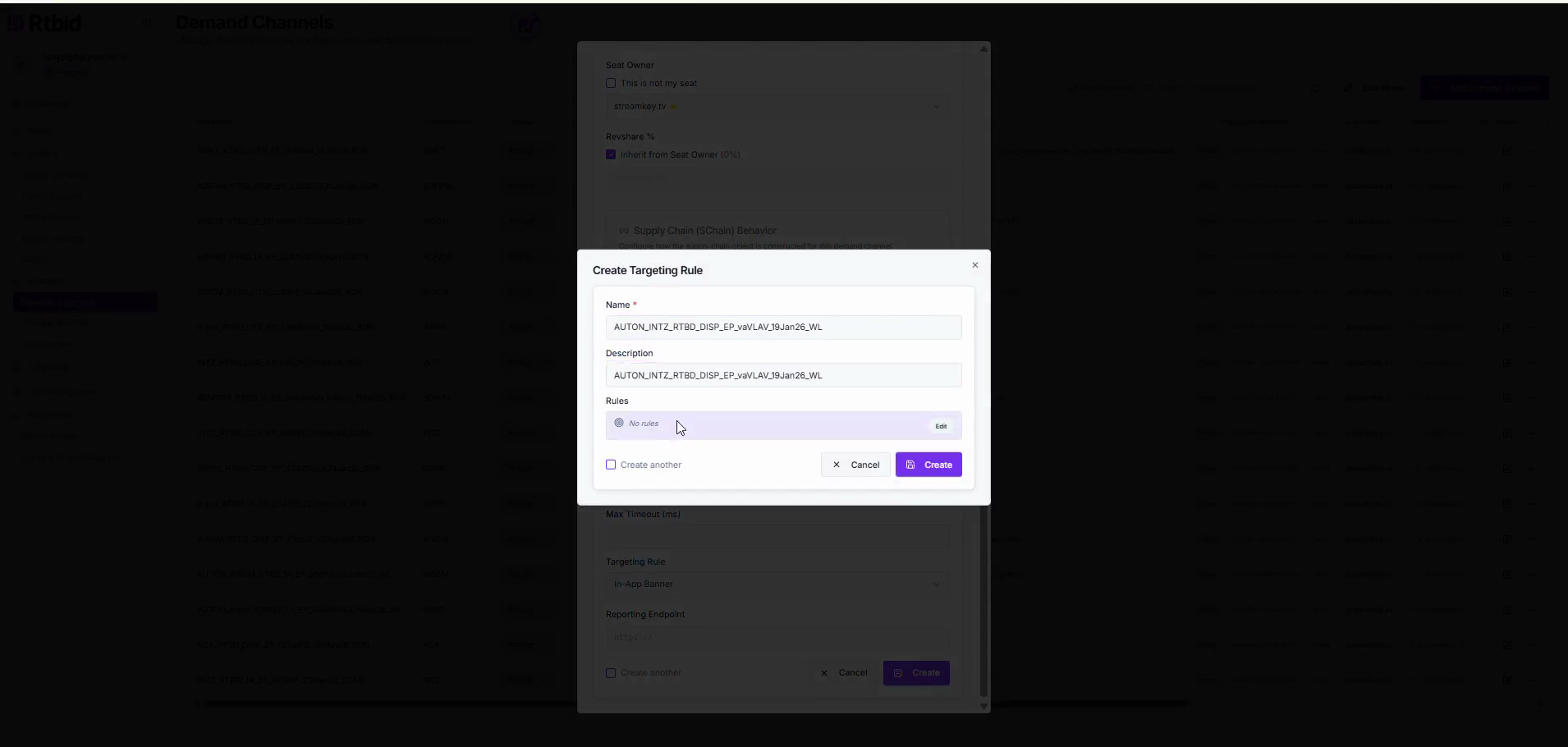 Step #17: Click Edit under the Rules section to define the condition.