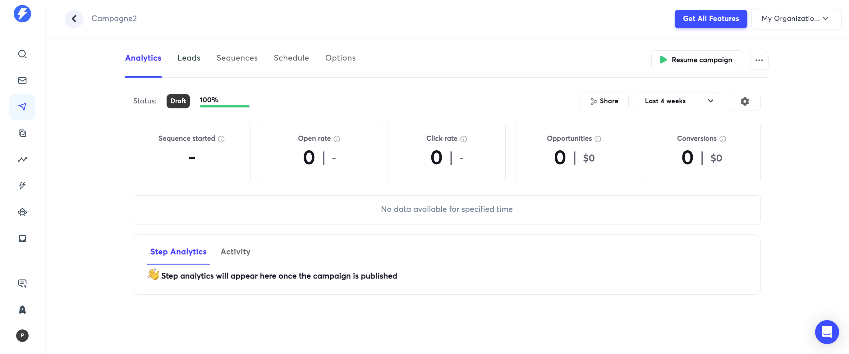 Step #4: On arrive ici.Maintenant cliquez sur "Leads"