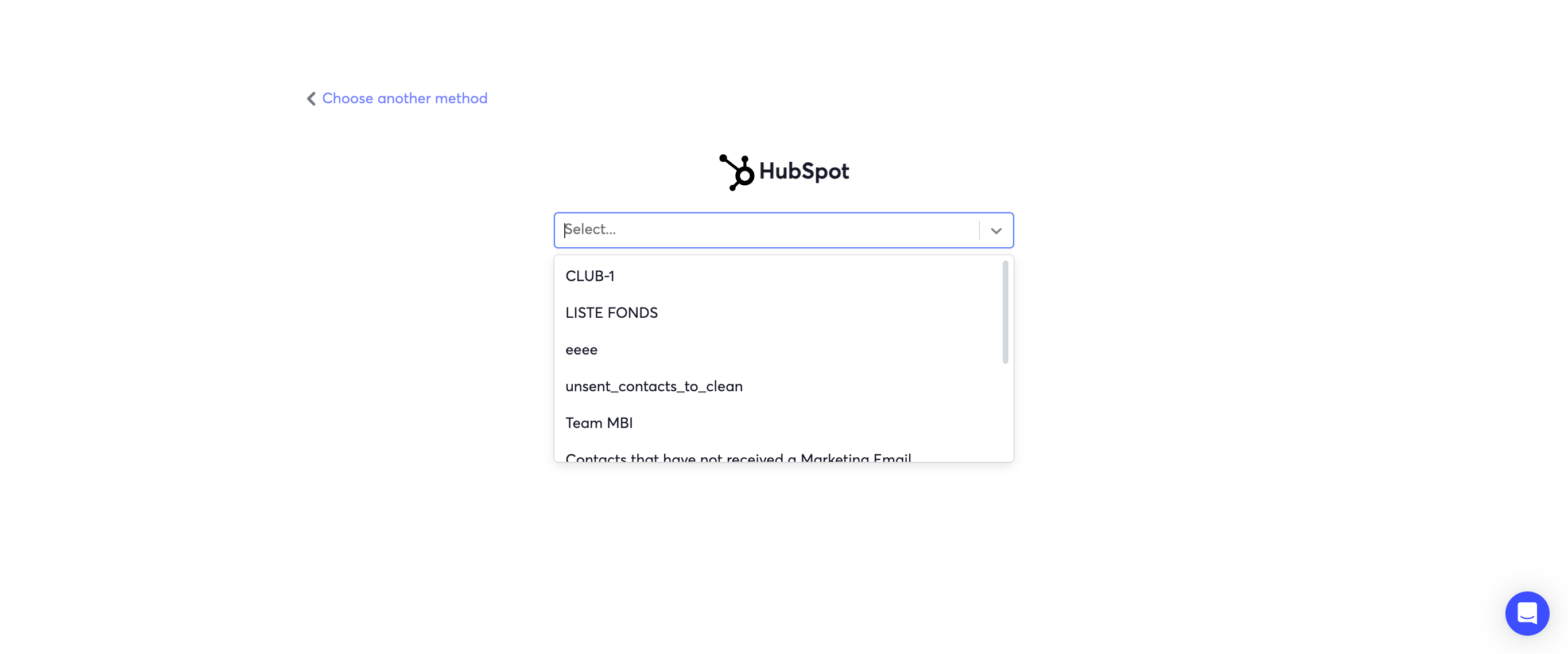 Step #7: Instantly se base sur des listes HubSpot, donc assurez-vous d'avoir créé votre liste avec les bons filtres