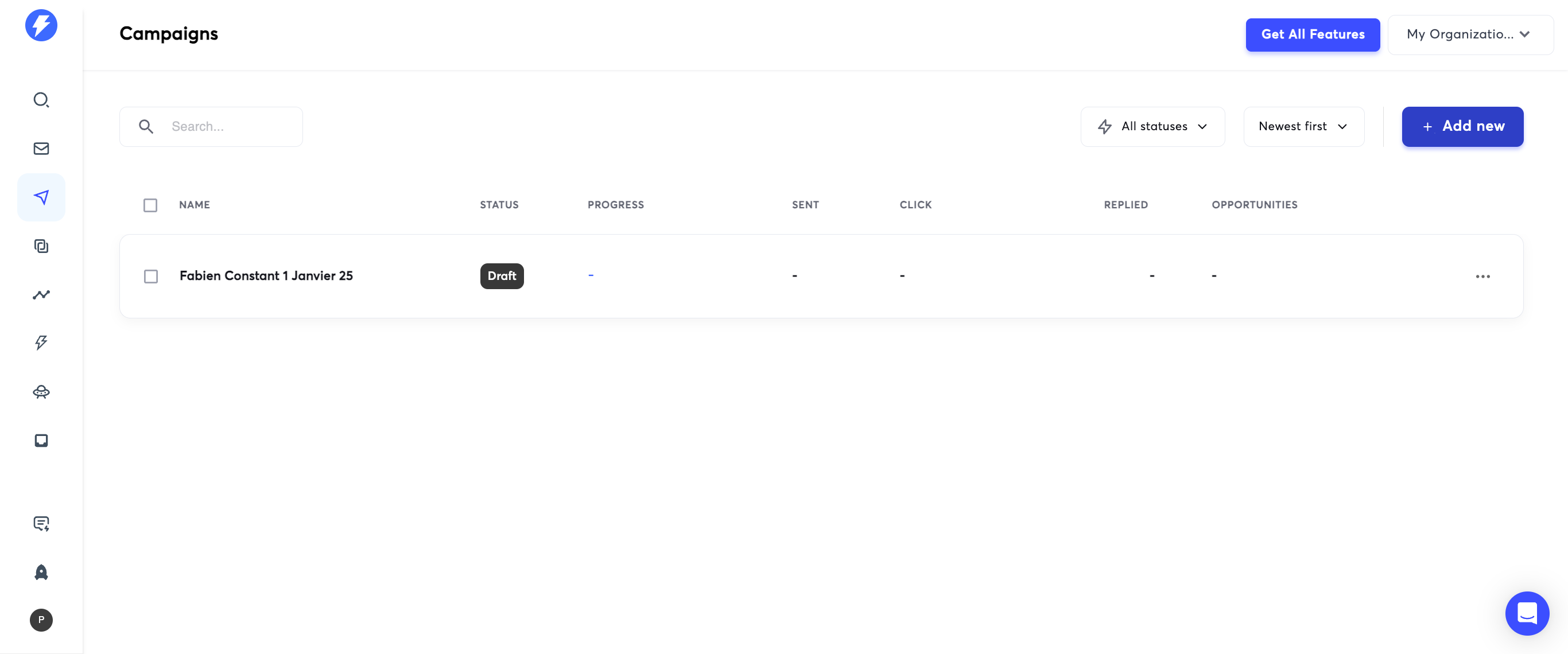 Step #1: Pour cela, cliquez sur "add new"